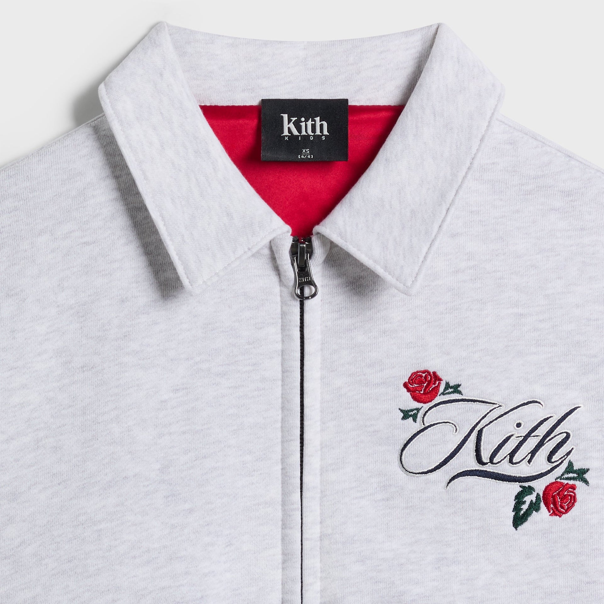 Kith Kids Wyona Fleece Bomber Jacket - Light Heather Grey - PH