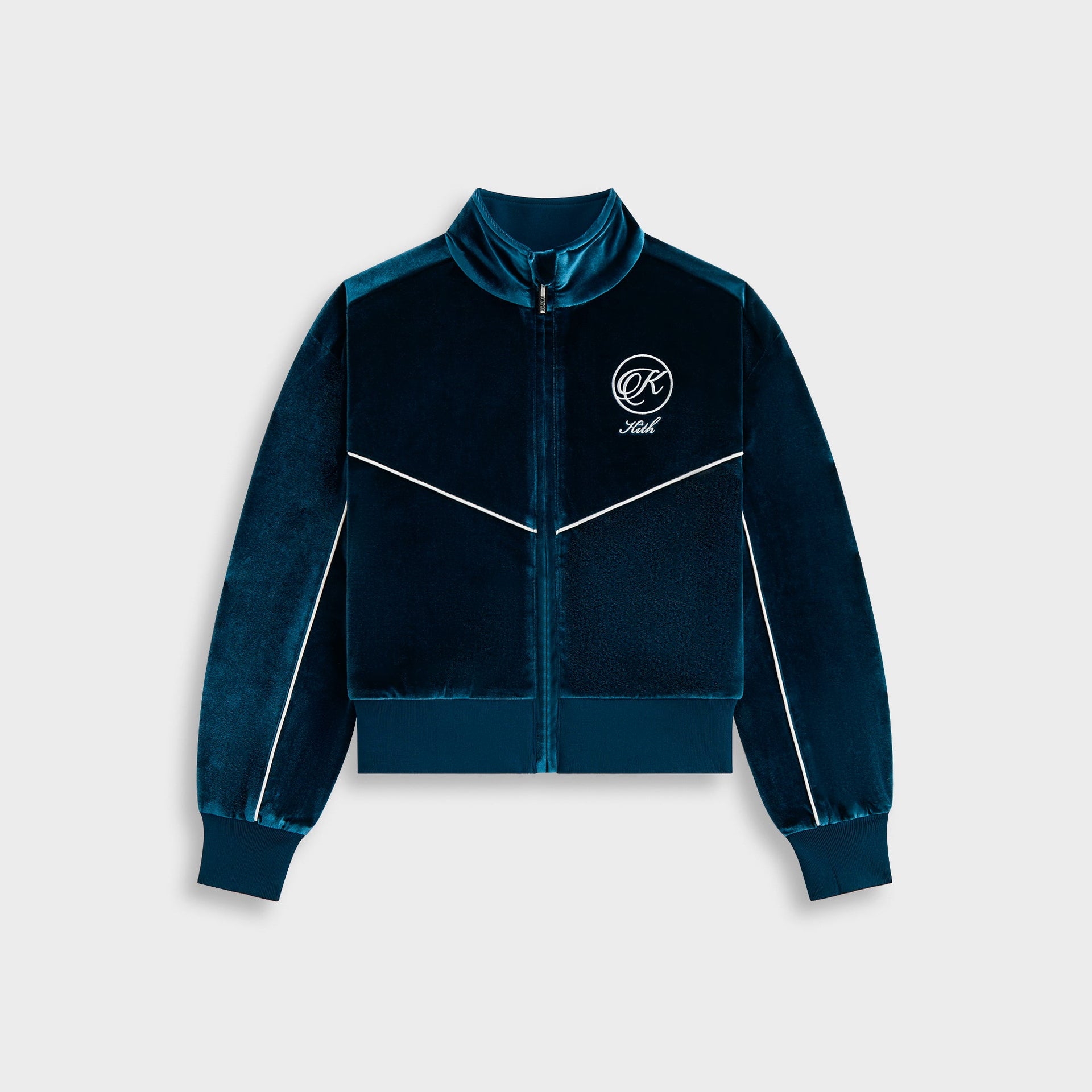 Kith Kids Velour Hunter Full Zip Sweatshirt - Process