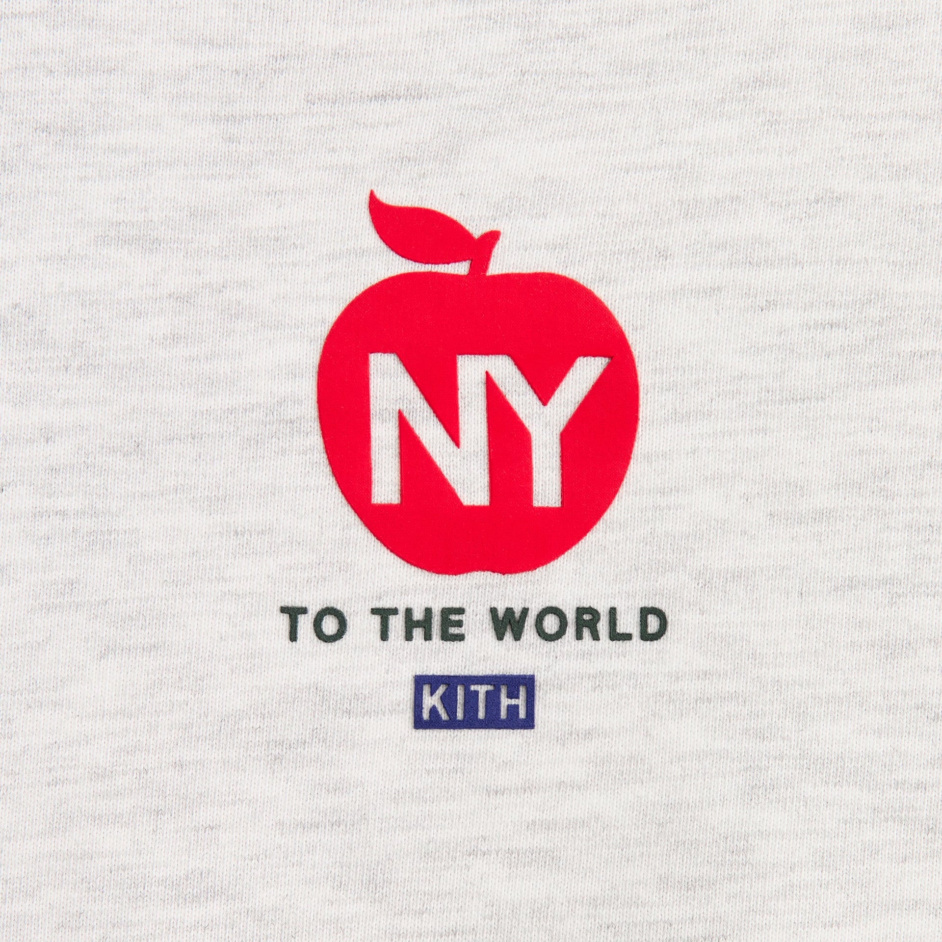Kith Kids Logo Cropped Crewneck - Light Heather Grey