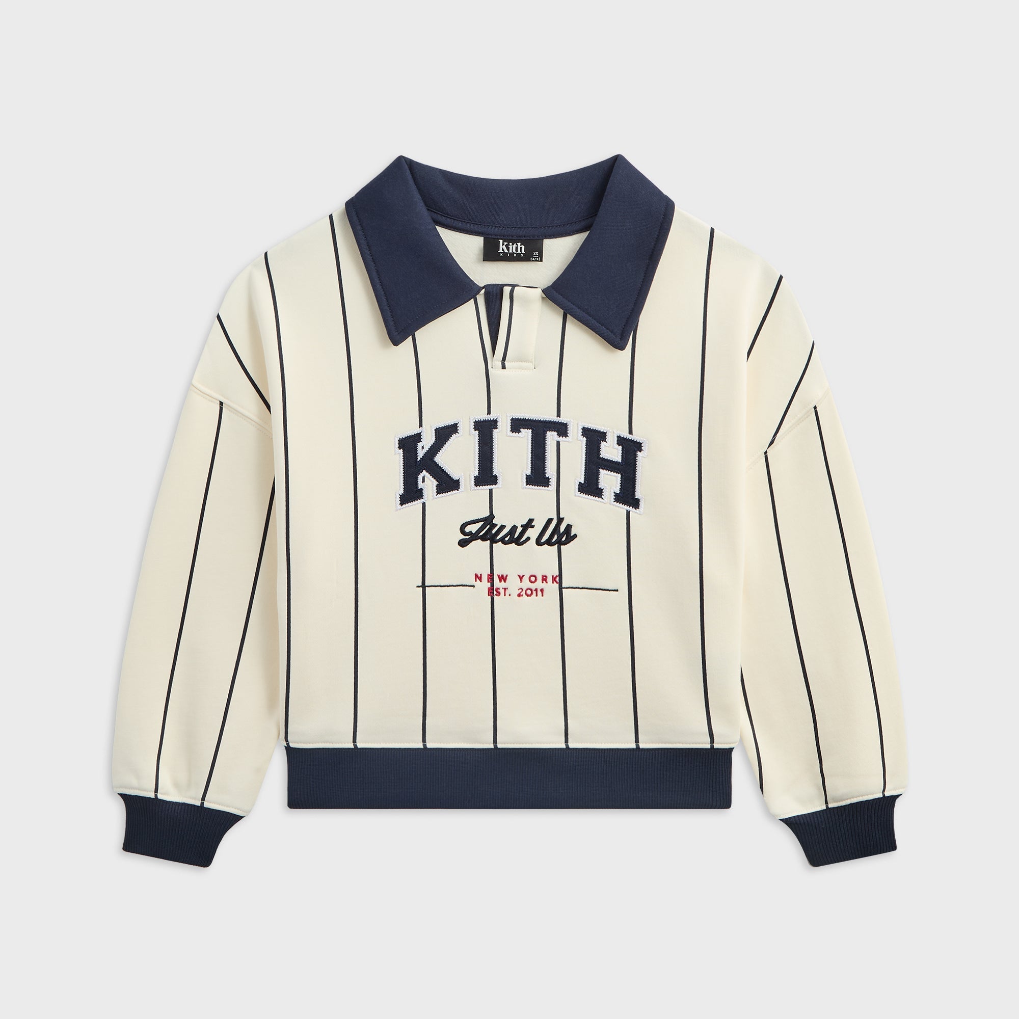 Kith Kids Collared Nelson Sweatshirt - Nocturnal – Kith UK