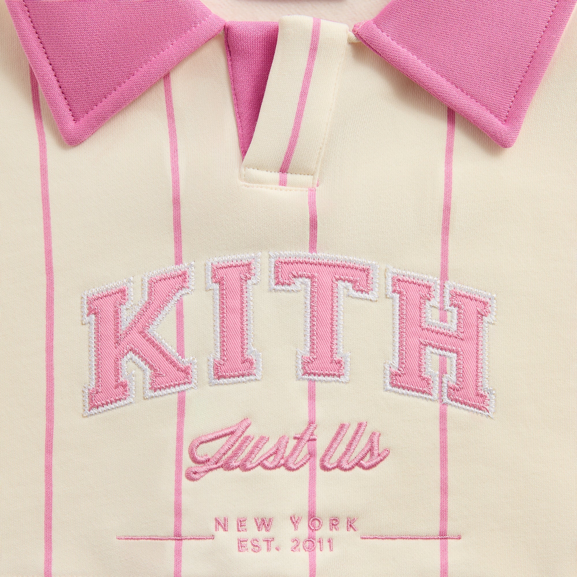 Kith Kids Cropped Collared Nelson Sweatshirt - Bubble – Kith UK