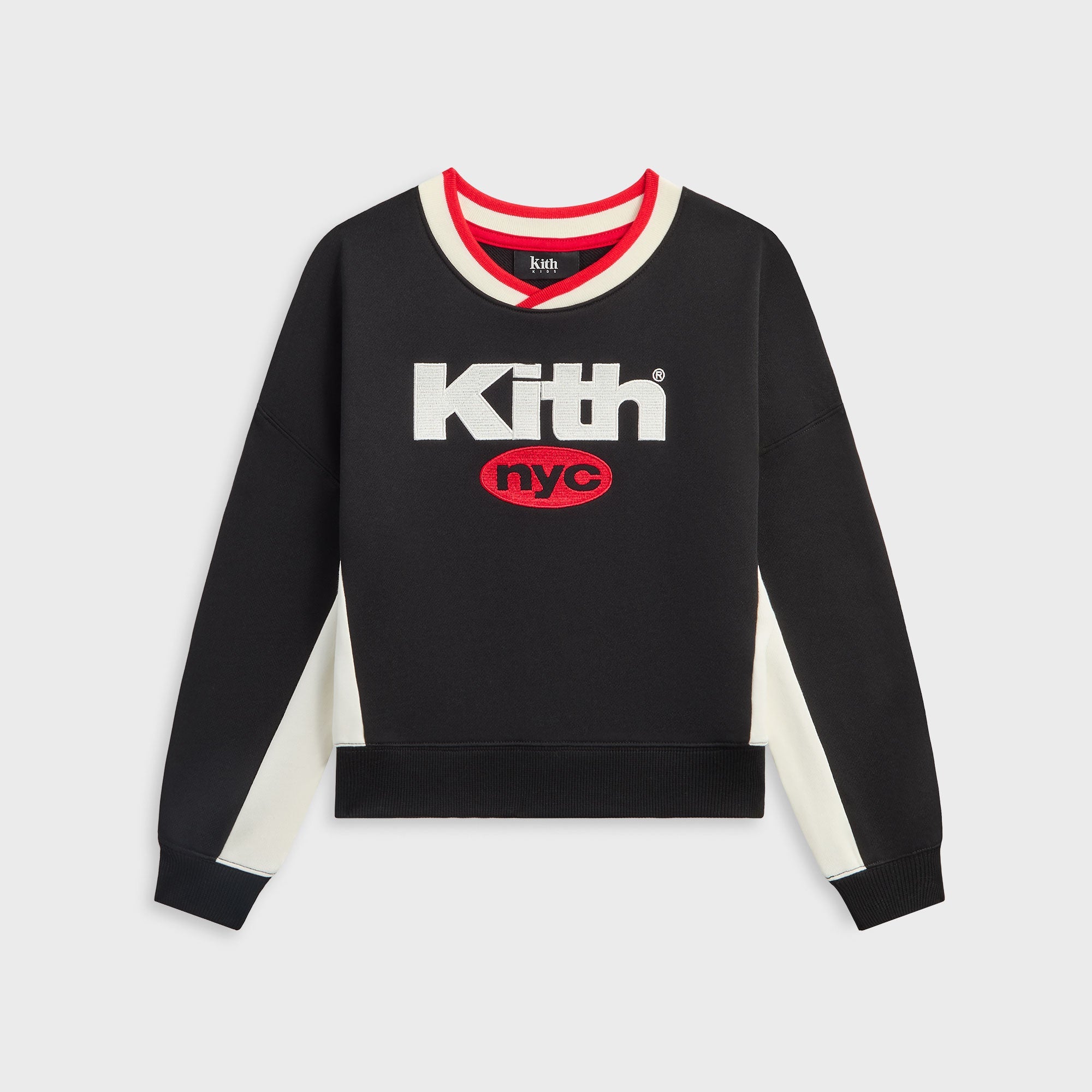 Kith Kids NYC Nimbus Logo Nelson Crewneck - Black – Kith UK