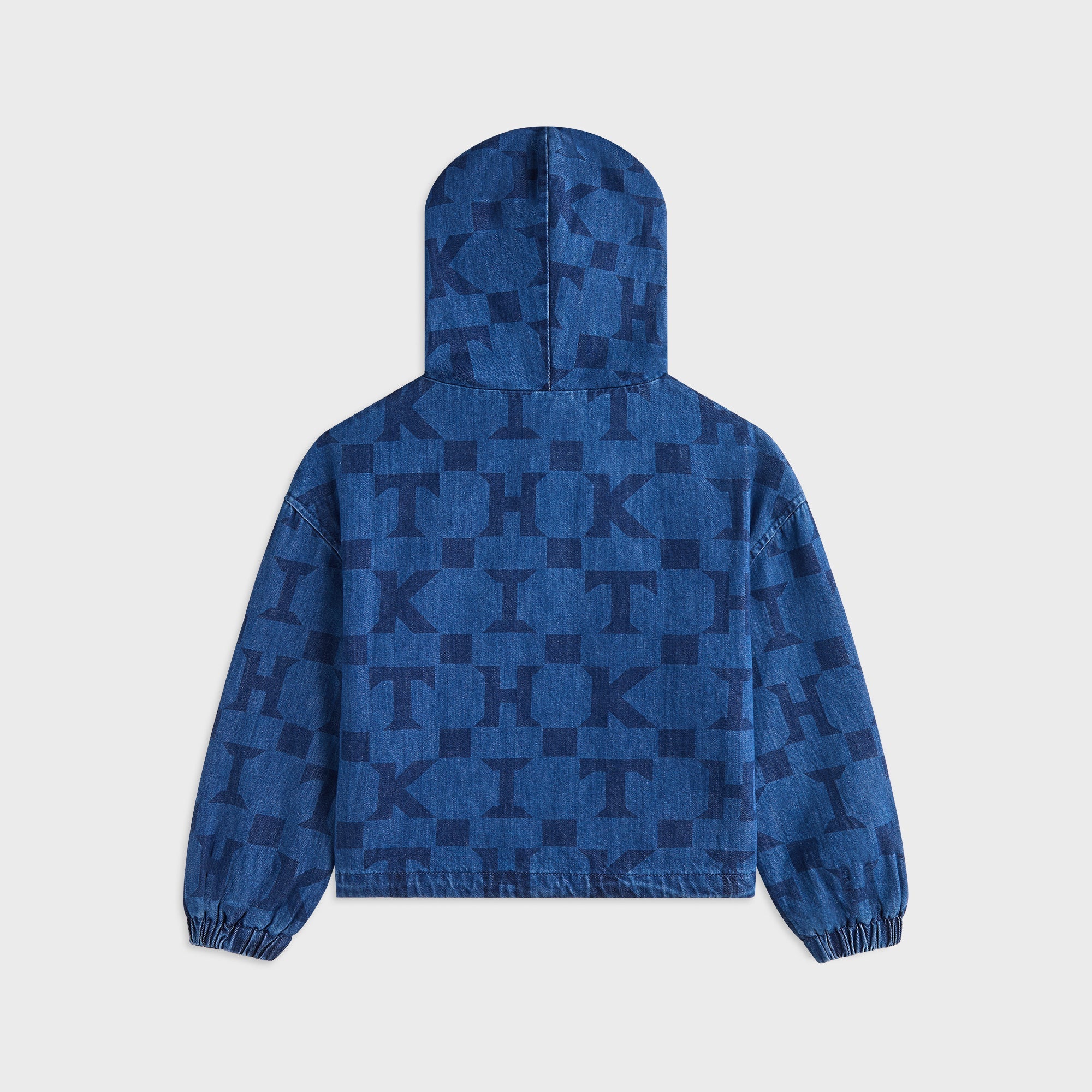 Kith Kids Monogram Denim Harrison Pullover - Stoerm Mid Wash – Kith UK