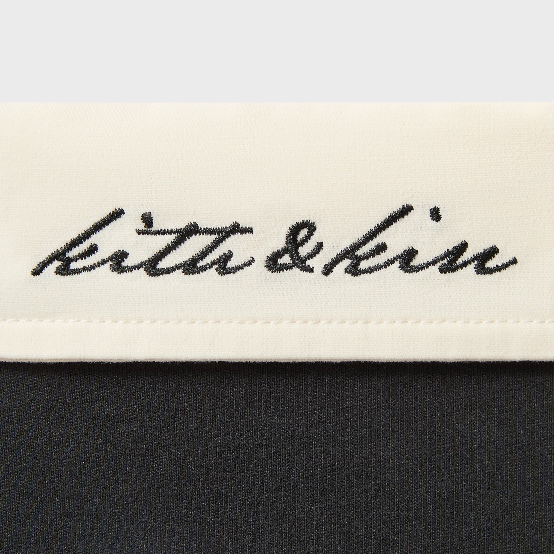 Kith Kids Color-Blocked Collared Nelson Rugby - Black