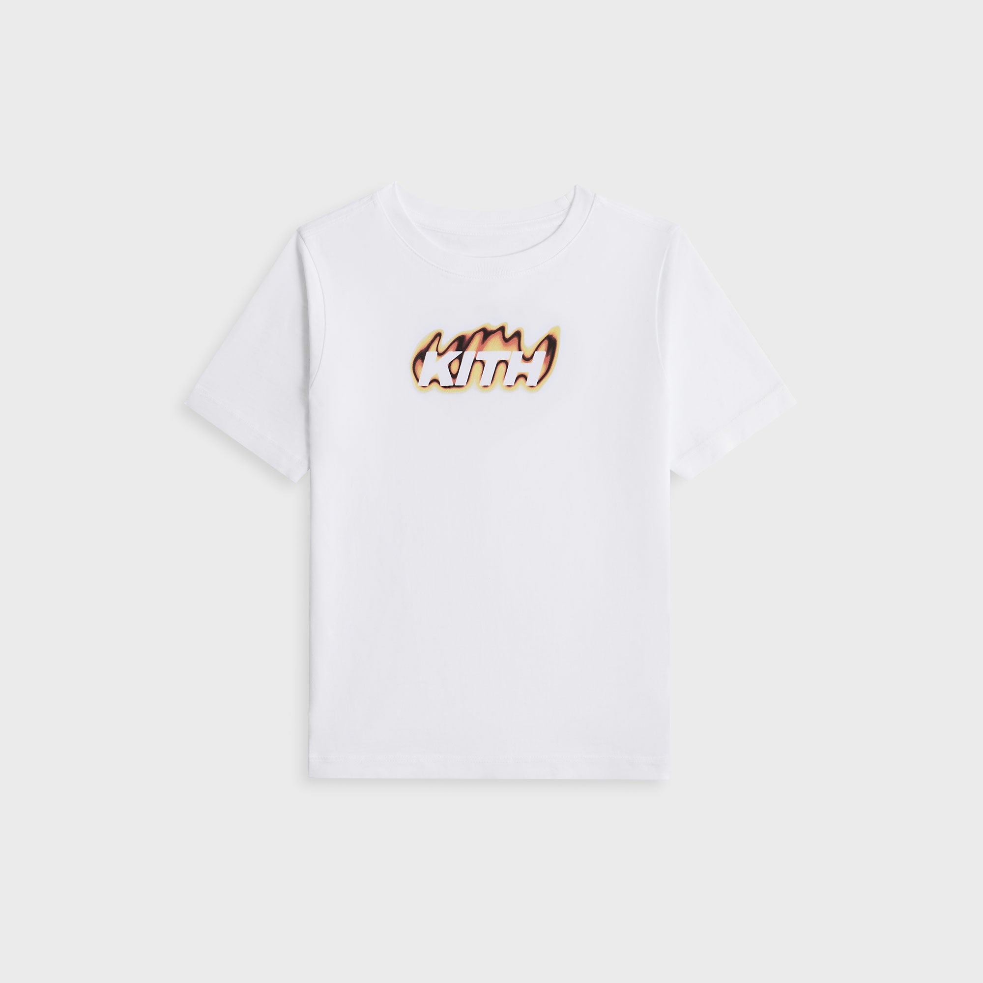 Kith Kids Flame Vintage Tee - White – Kith UK