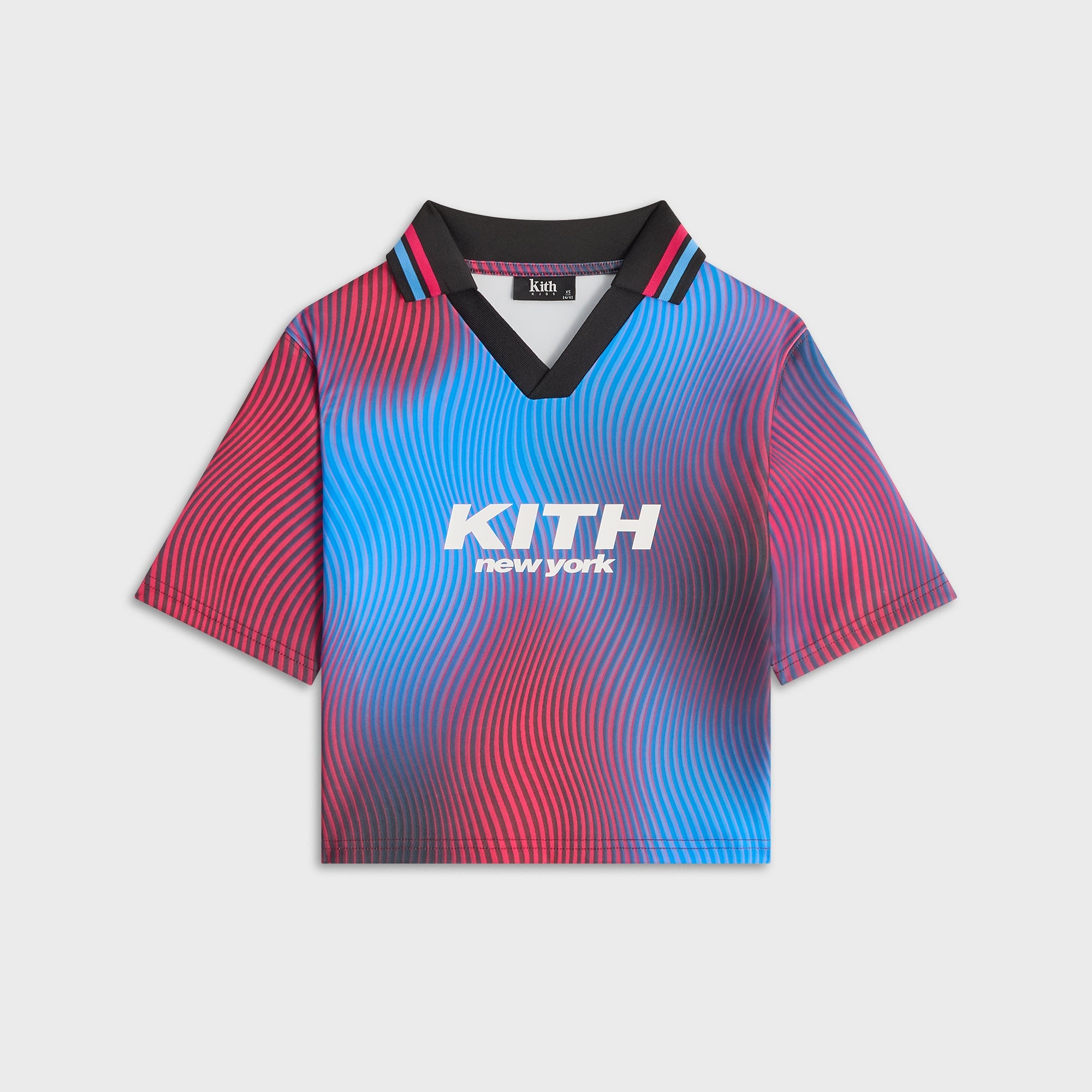Kith Kids Wavy Ombre Edison Soccer Polo - Black – Kith UK