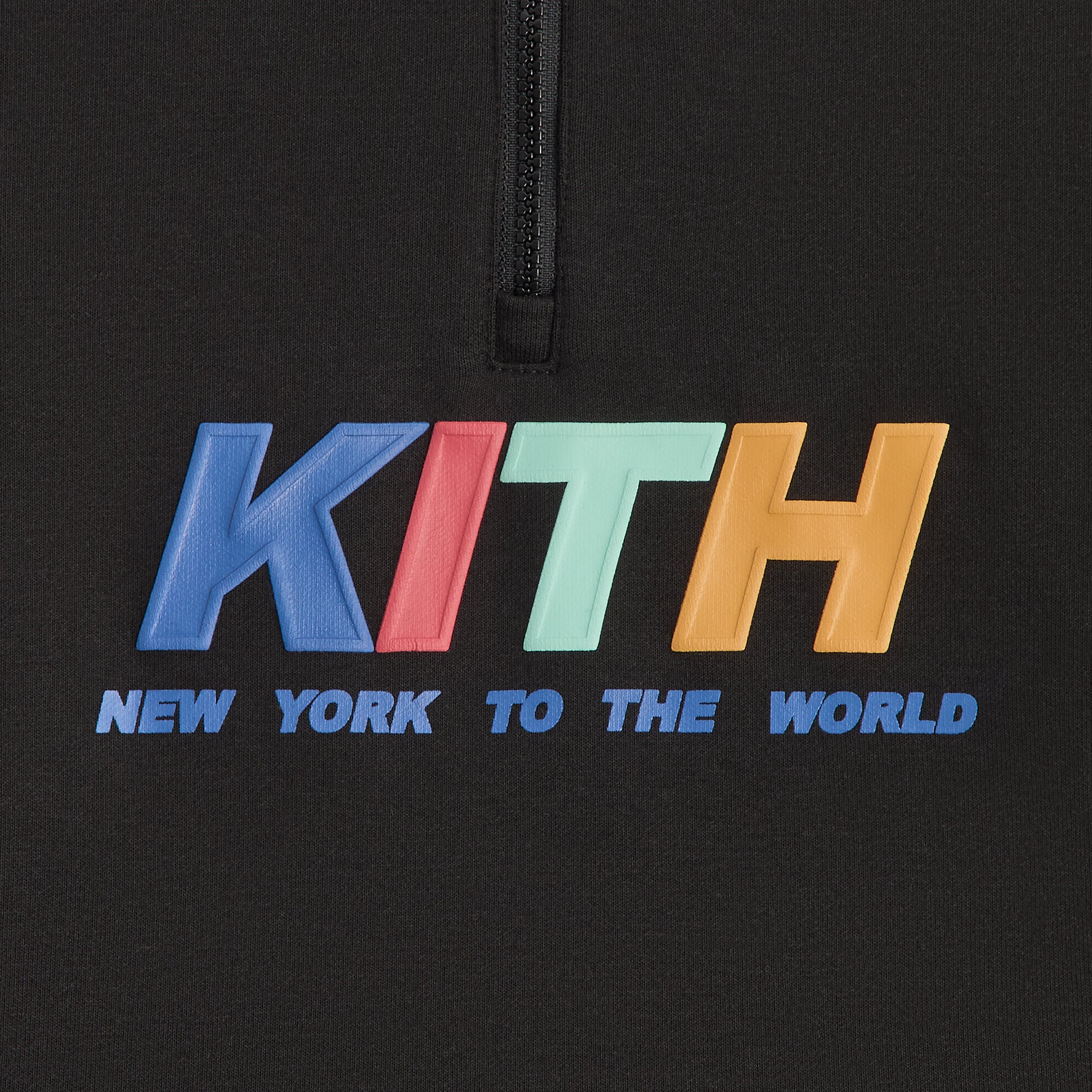 Kith Kids NY Quarter Zip Hoodie - Black – Kith UK