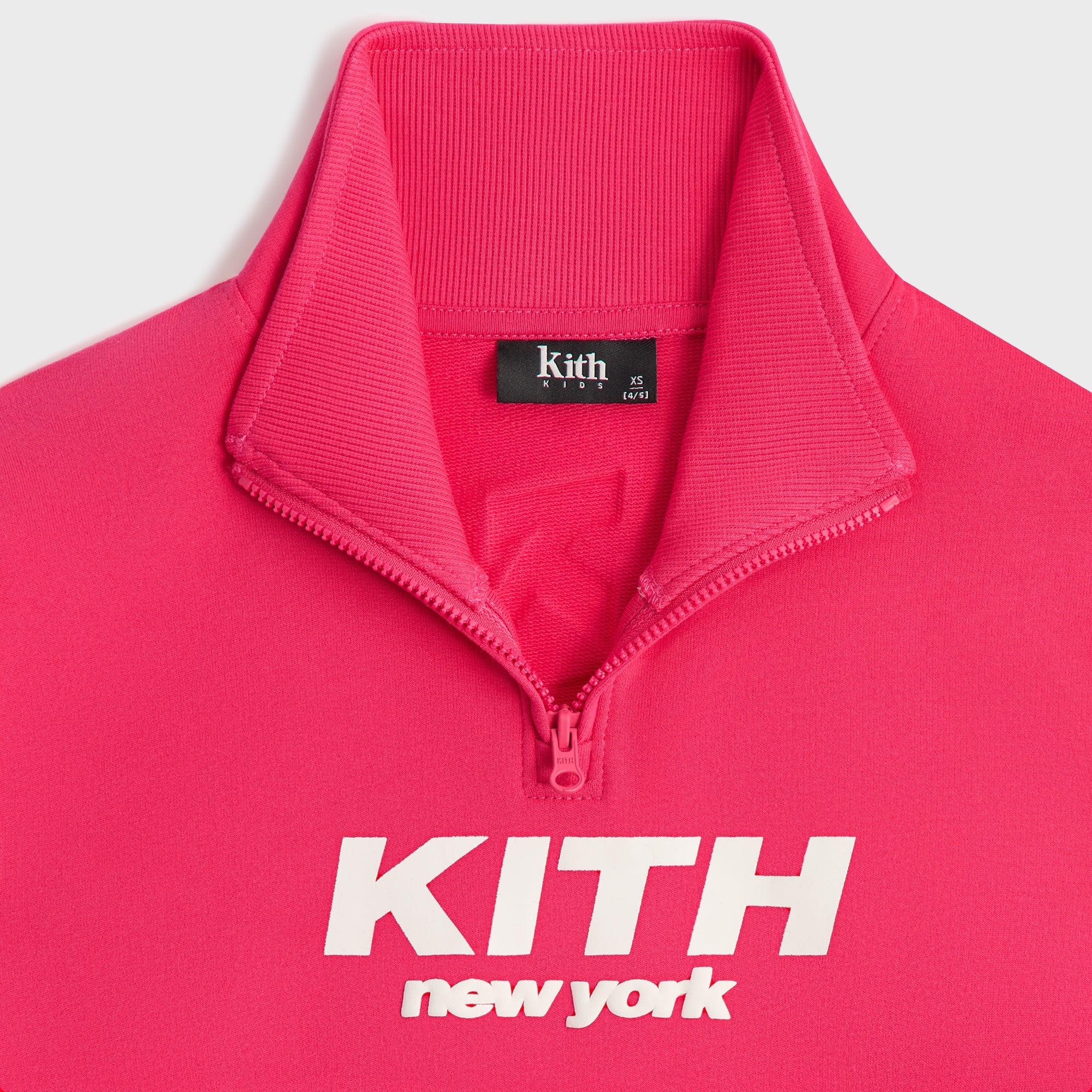 Kith Kids Cropped Fallon Quarter Zip - Dahlia – Kith UK