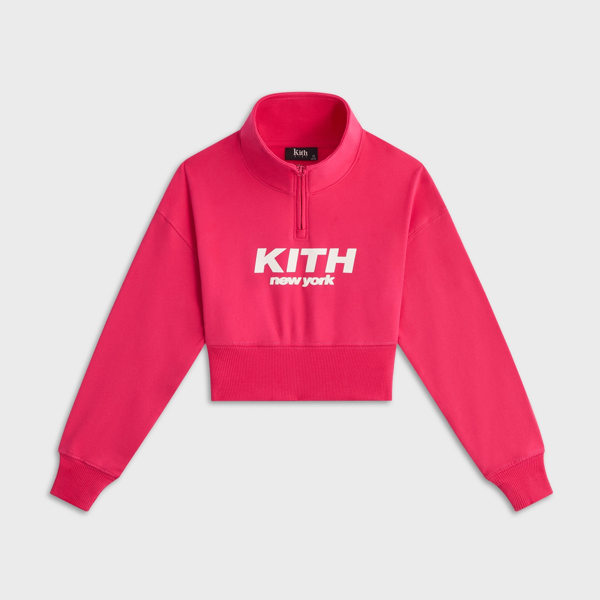 kith ジャケット ショート丈 Kith Kids Cropped Fallon Quarter Zip - Dahlia – Kith UK