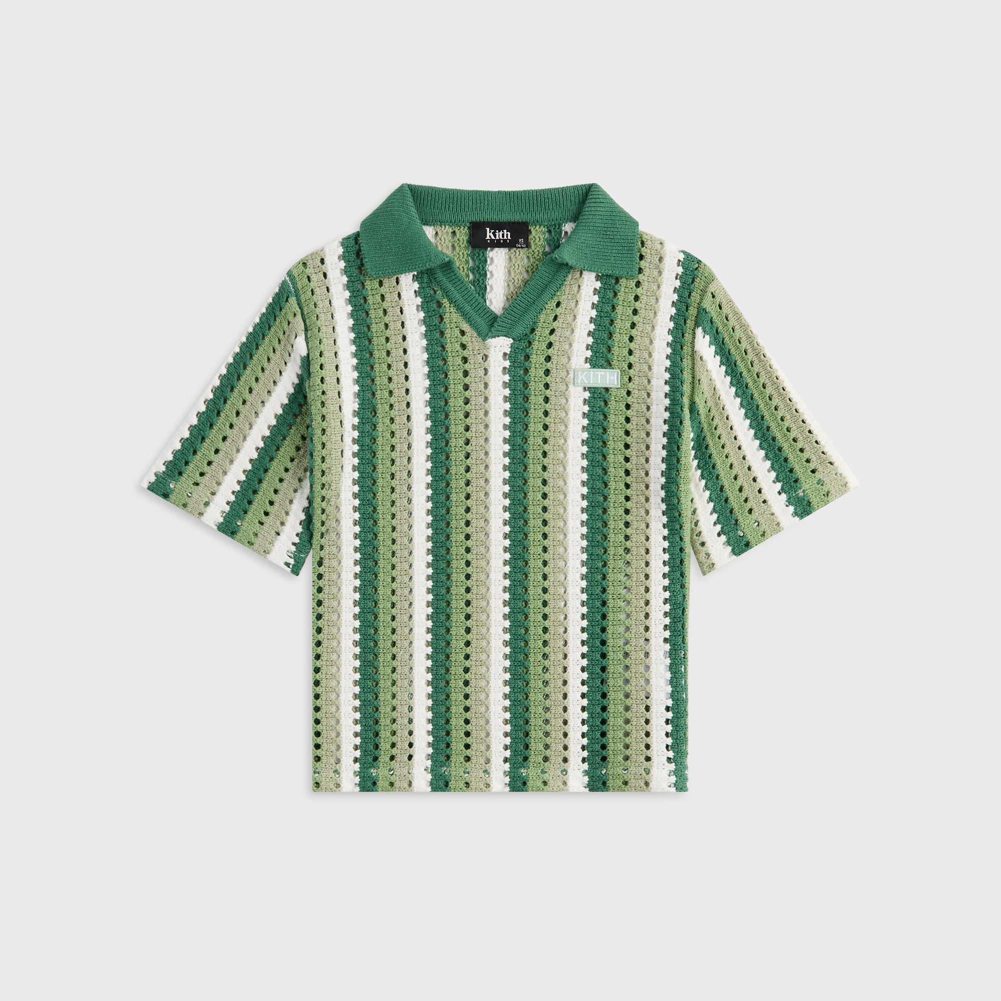 Kith Kids Open Knit Pullover Polo - Sage – Kith UK