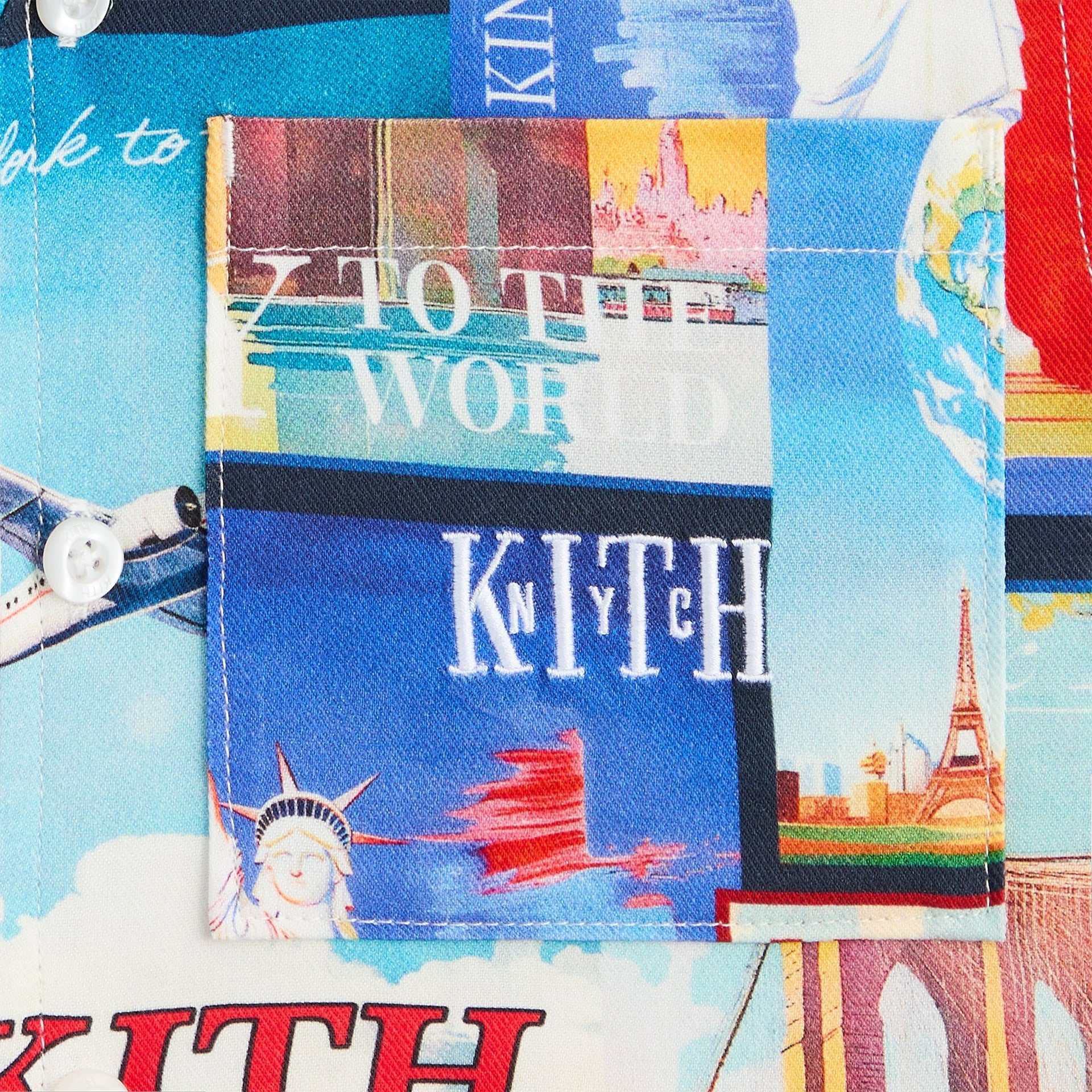 Kith Kids World Travel Printed Thompson Camp Shirt - Nocturnal - PH