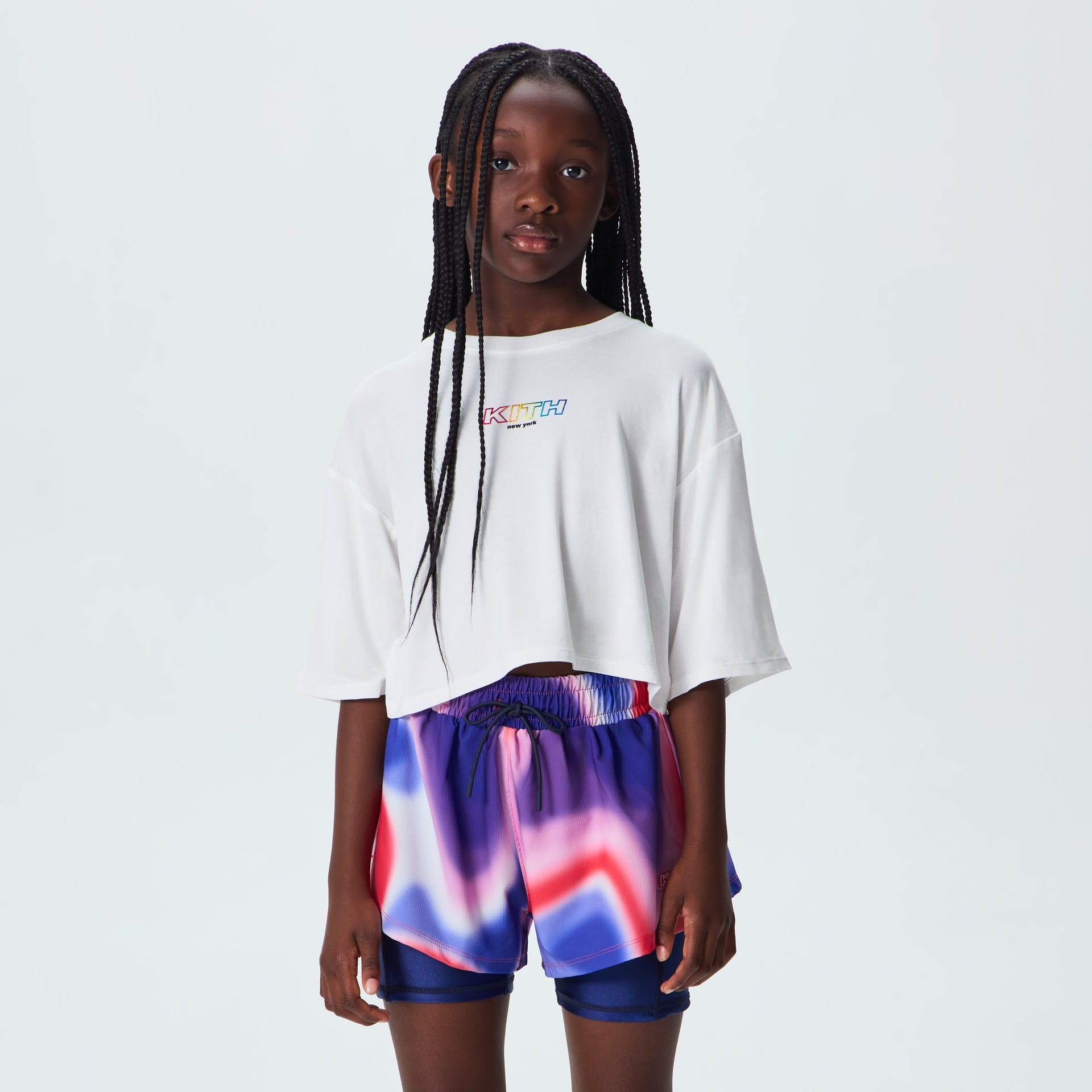 Kith Kids Fei Cropped Tee - White