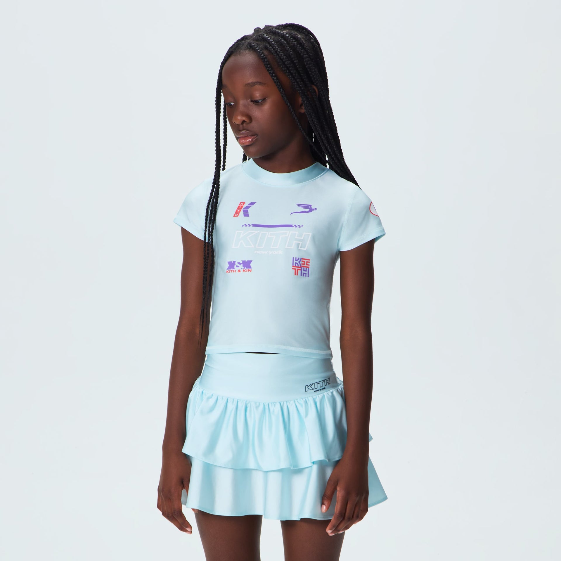 Kith Kids Active Mulberry Logo Tee - Surry