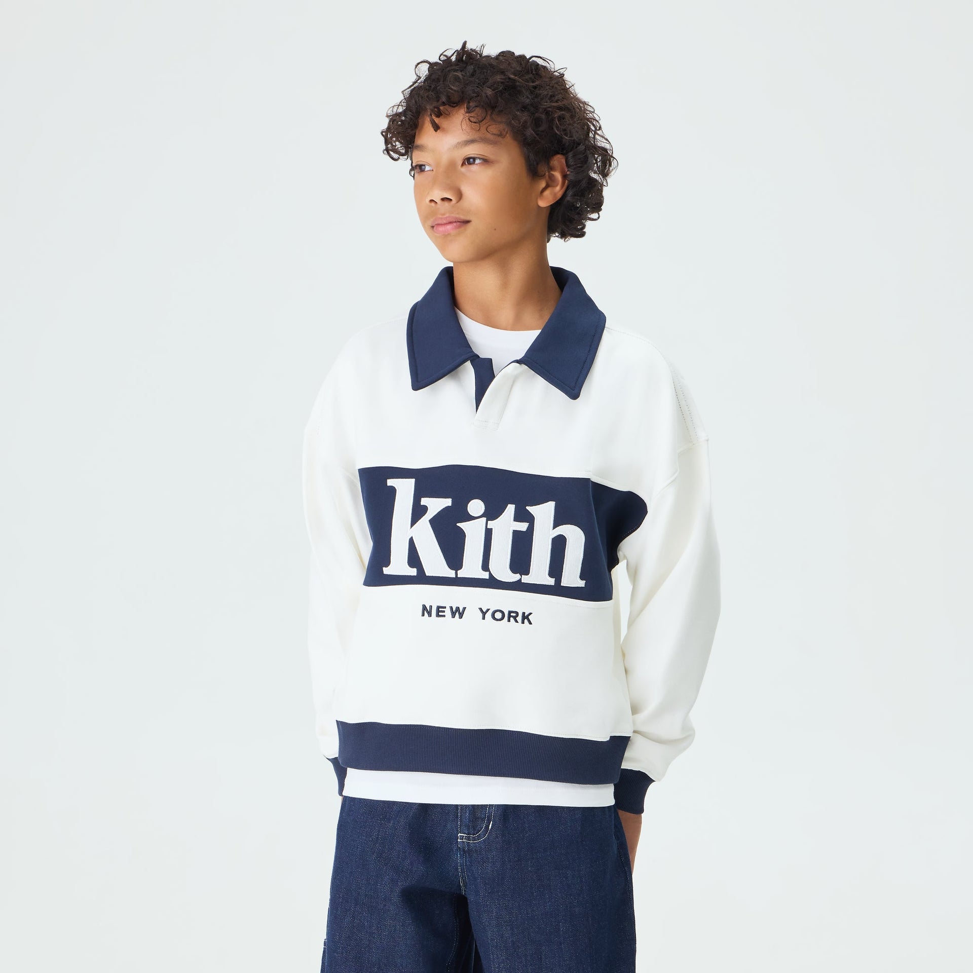 Kith Kids Nelson Collared Pullover - Silk