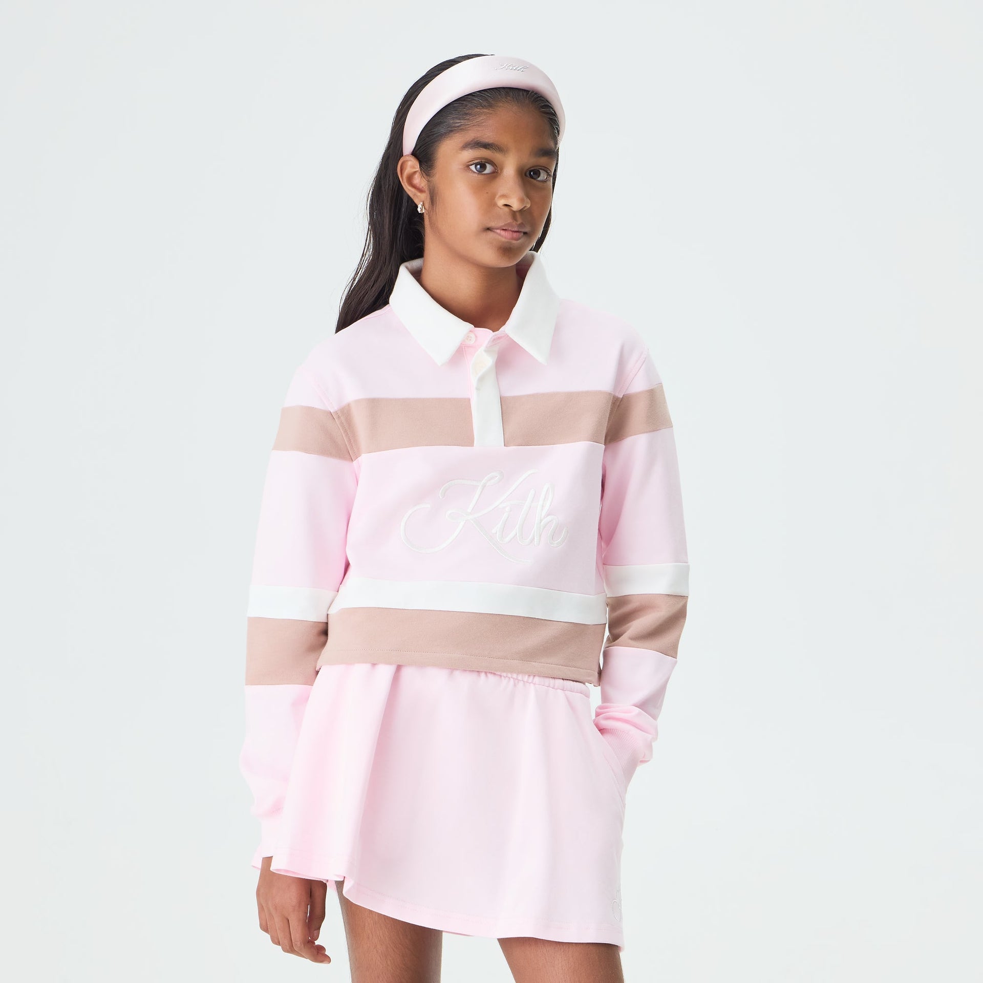 Kith Kids Blocked Cropped Rugby - Bloom