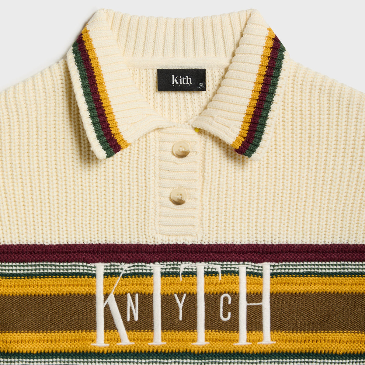Kith Kids Chunky Knit Rugby Shirt - Sandrift