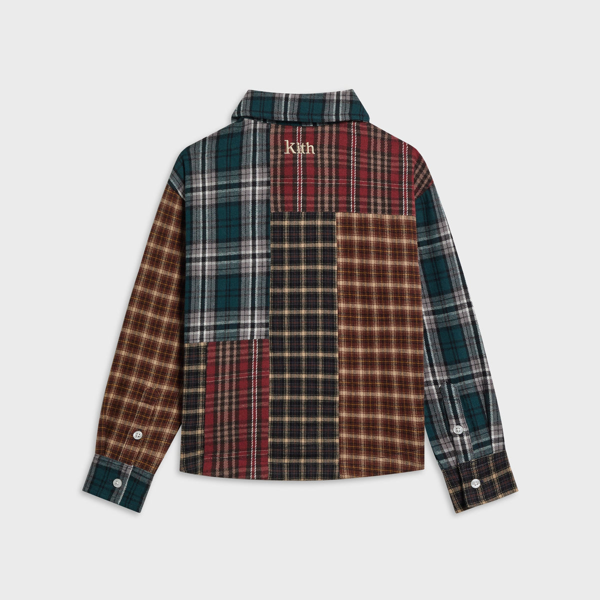 Kith Kids Patchwork Plaid Apollo Shirt - Chest