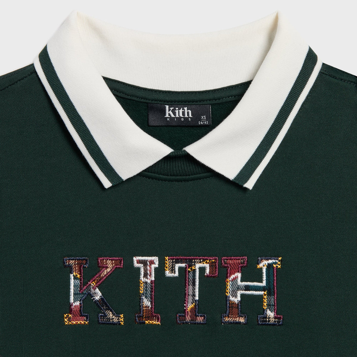 Kith Kids Varsity Letter Collared Nelson Sweatshirt - Stadium