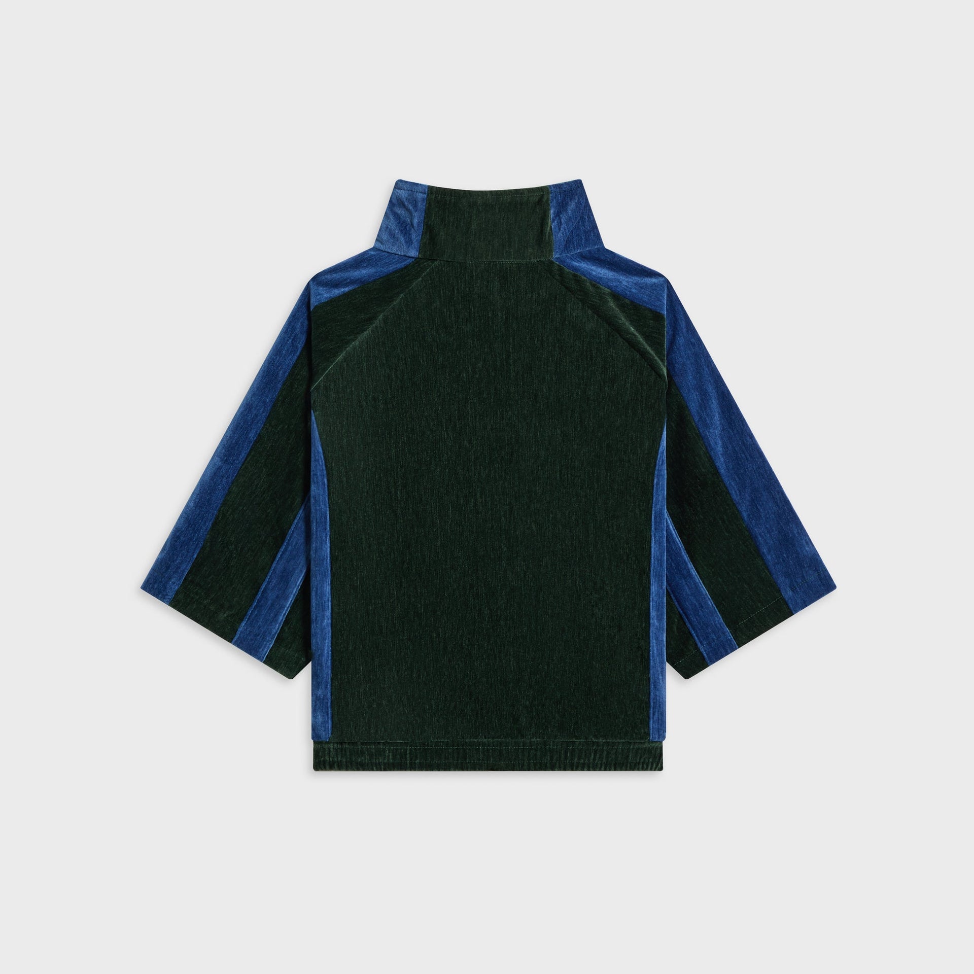 Kith Kids Velour Paneled Linden Quarter Zip - Stadium