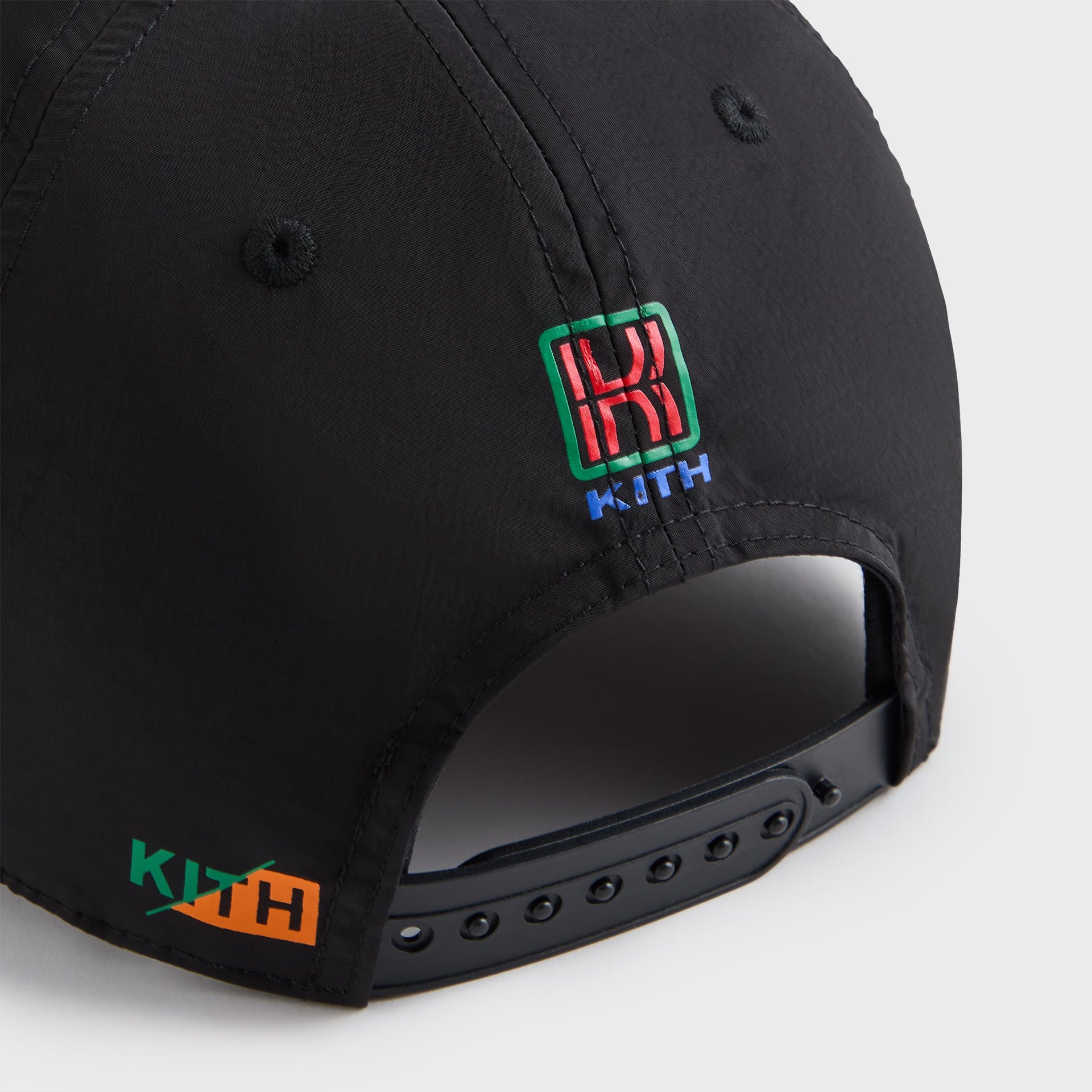 Kith Kids Nylon Logo Pinch Crown Snapback - Black