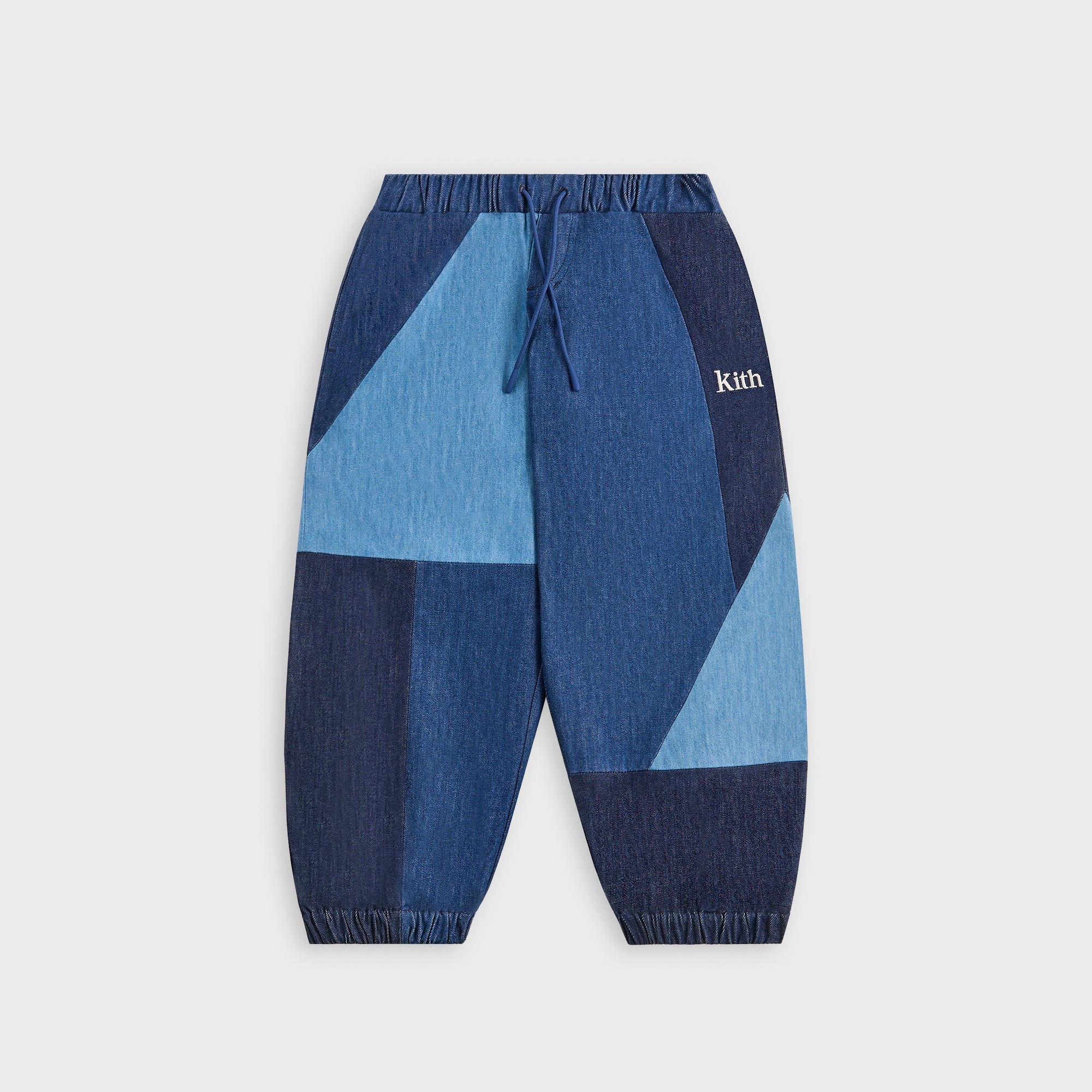 Kith Kids Patchwork Denim Milo Track Pant - Multi – Kith UK