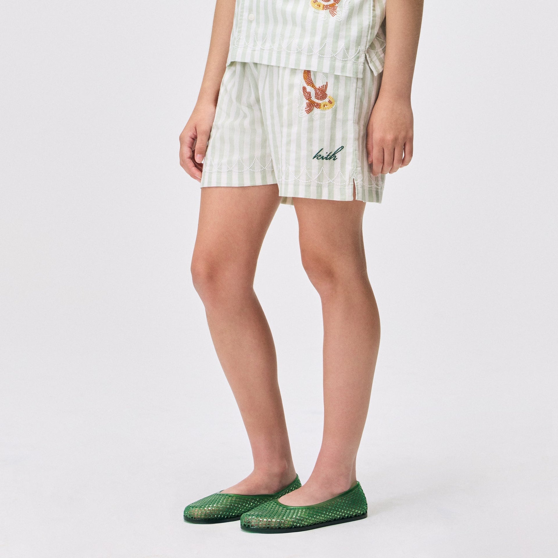 Kith Kids Embroidered Bennet Camp Short - Sage - PH