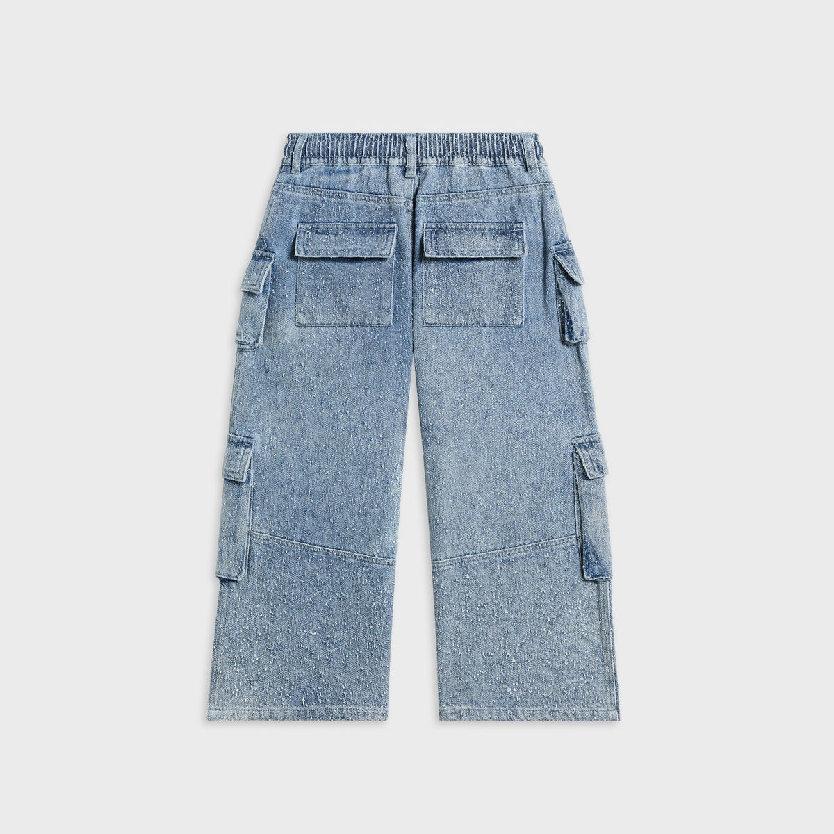 Kith Kids Textured Denim Zane Cargo Pant - Indigo