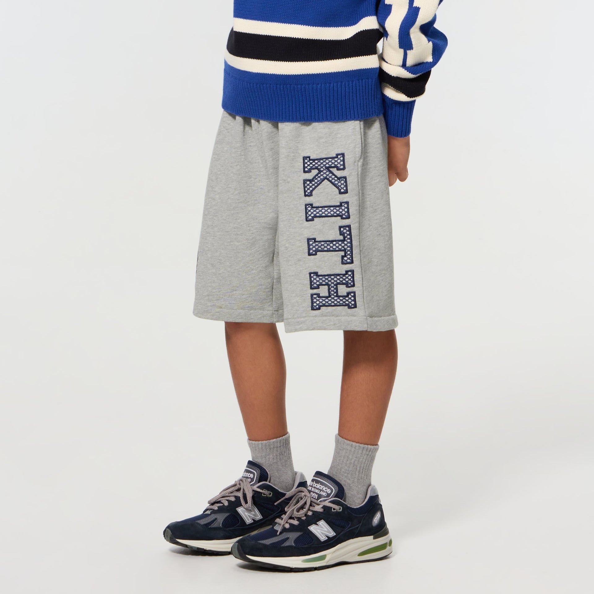 Kith Kids Athletic Nelson Short - Medium Heather Grey - PH