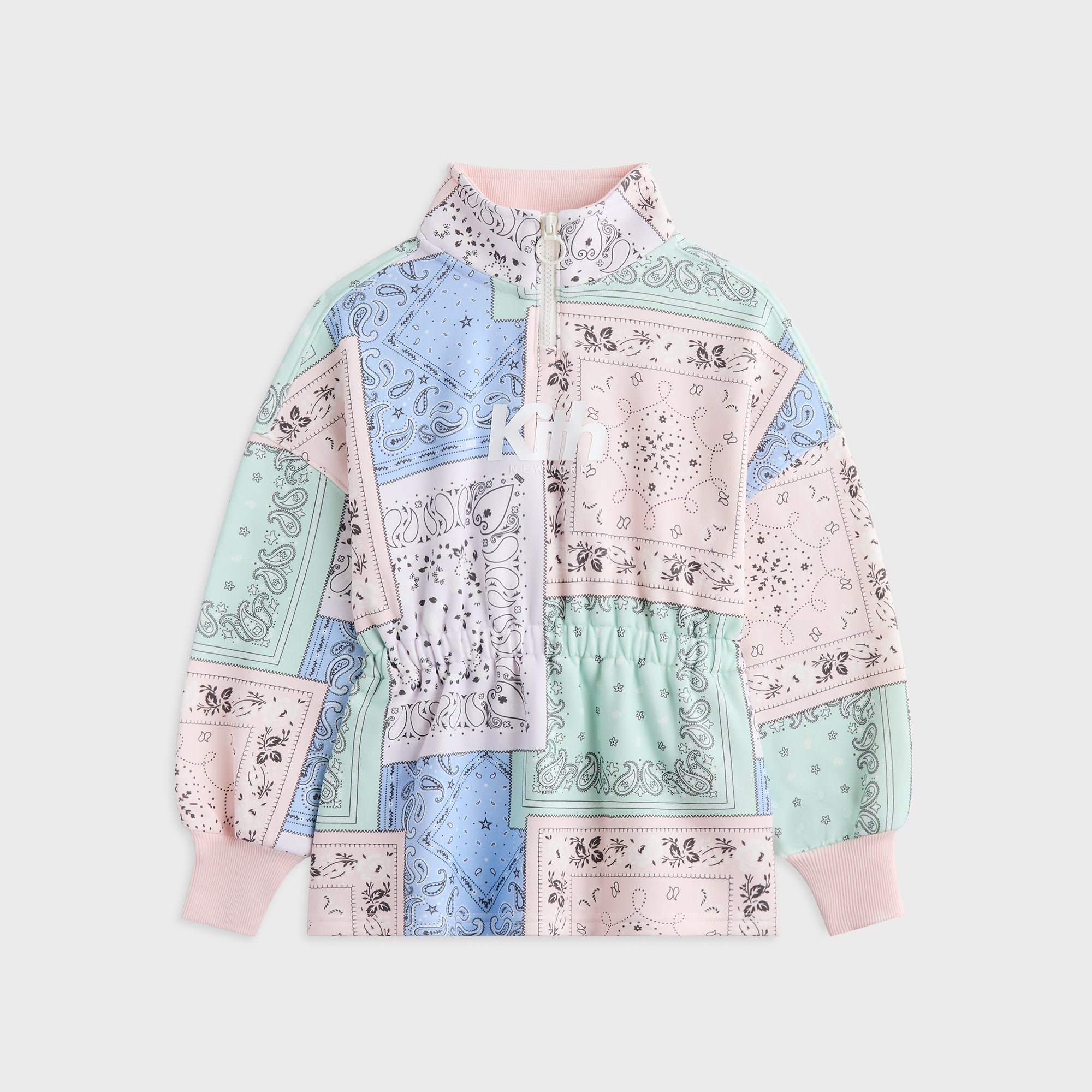 KITH KIDS セットアップ　バンダナ柄 Kith Kids Deconstructed Bandana Nelson Quarter Zip Dress