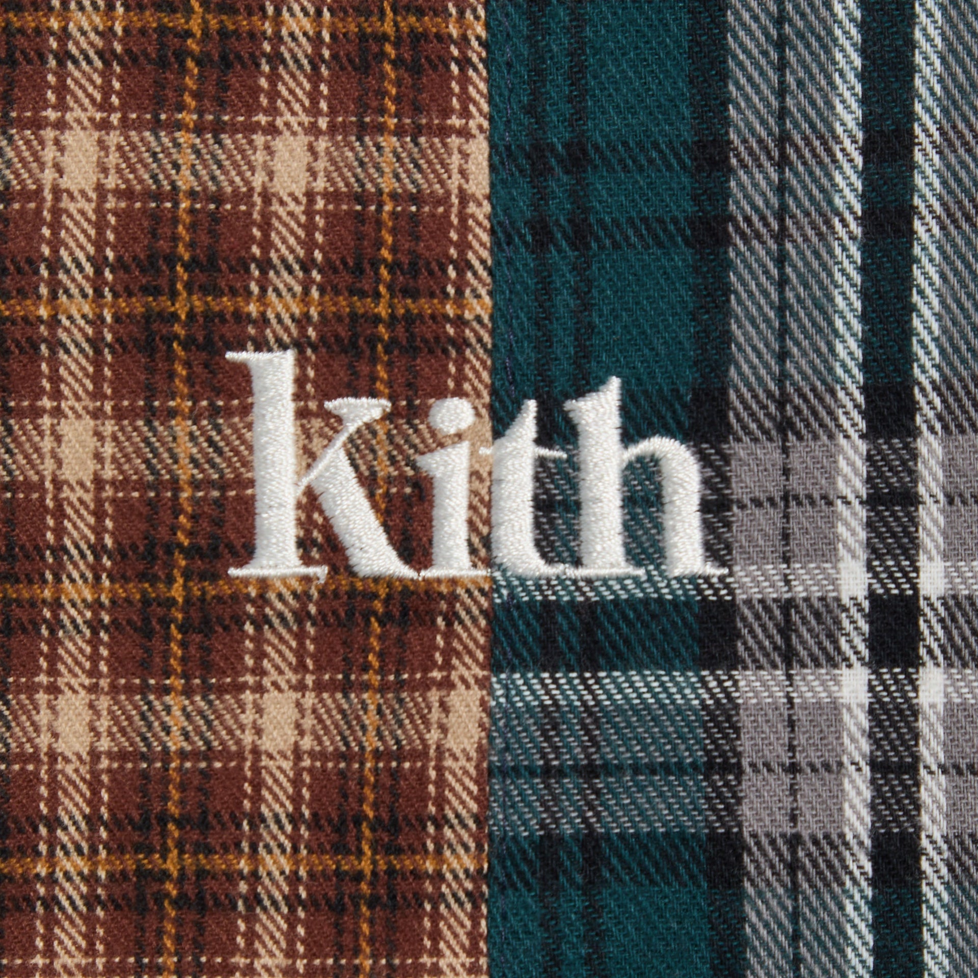 Kith Kids Patchwork Plaid Overall Dress - Chest