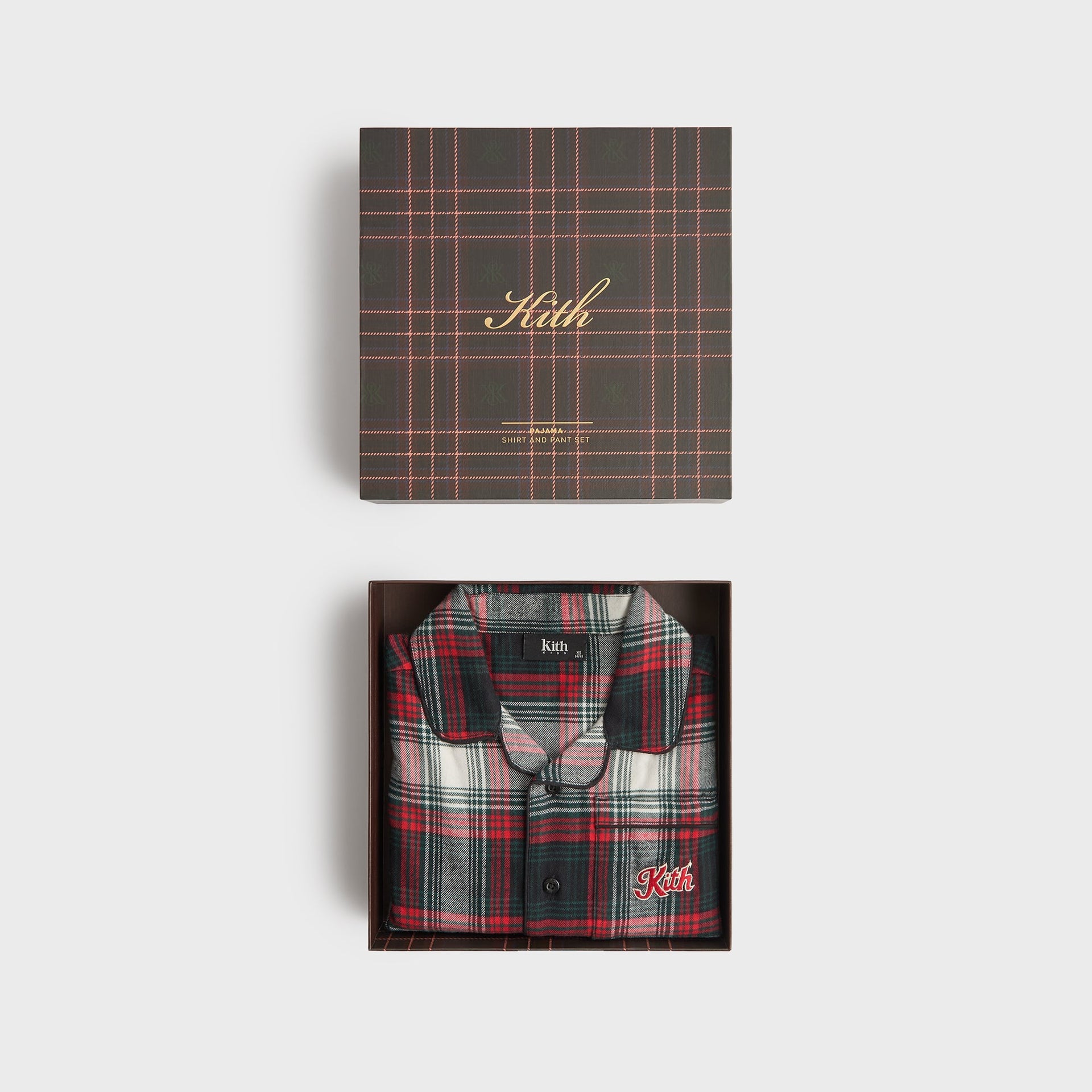 Kithmas Kids Plaid Lounge Set - Black