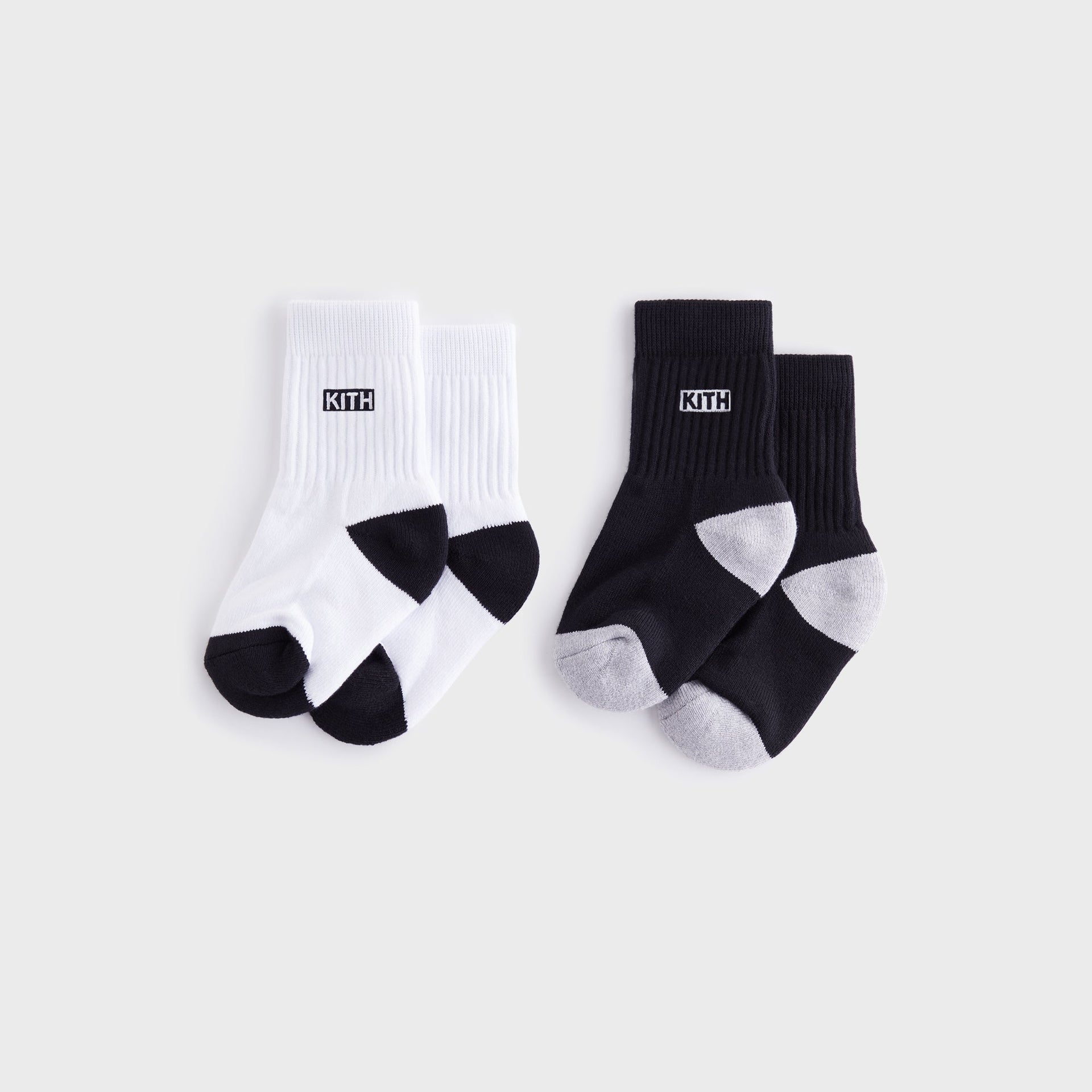 Kith Baby Toddler Classic Crew 2-Pack Socks - White