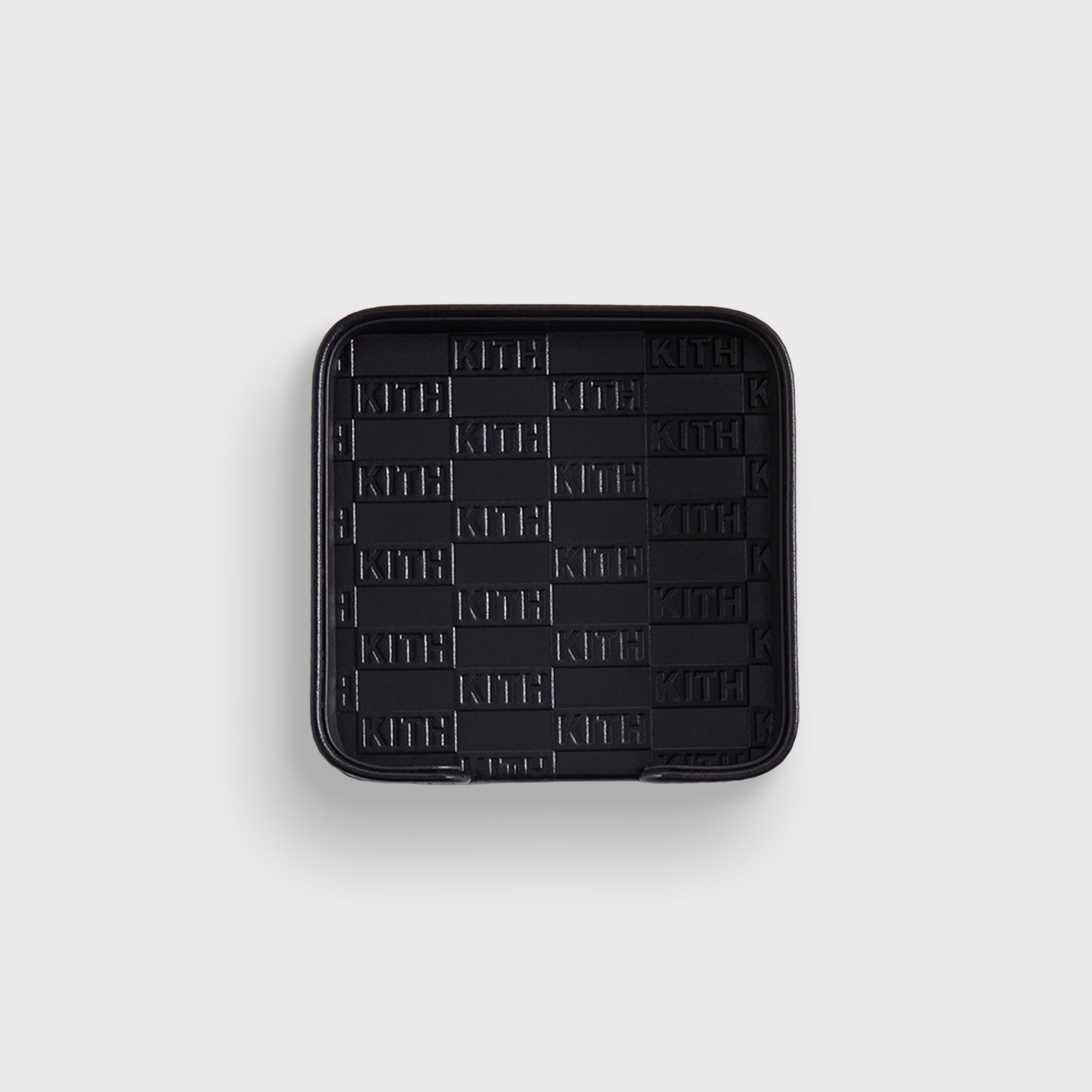 Kith Monogram Leather Coasters - Black – Kith UK
