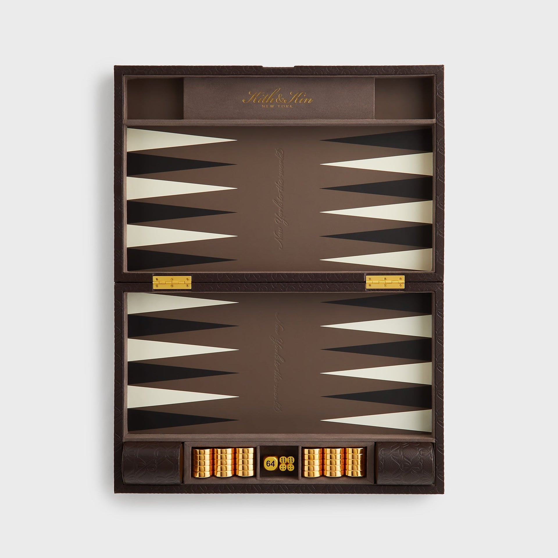 Kith Crest Monogram Backgammon Board - Incognito