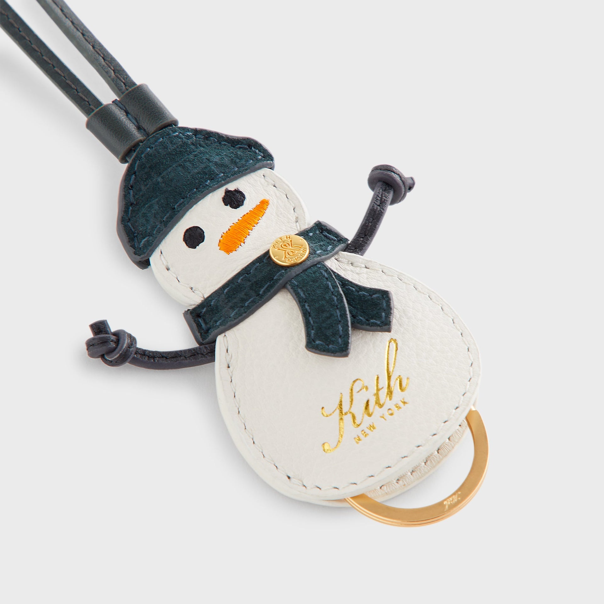 Kithmas Monogram Leather Snowman Bag Charm - Stadium
