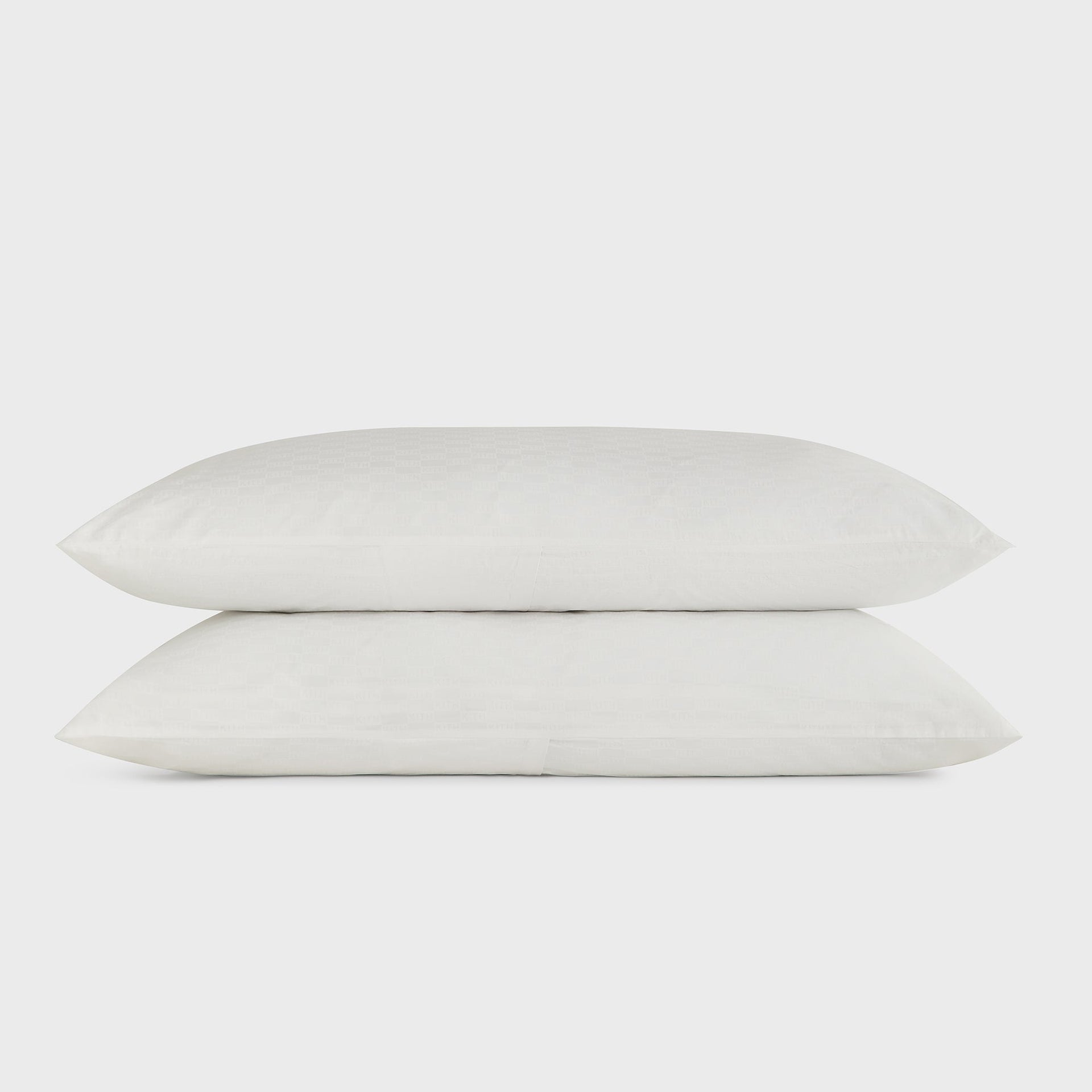 Kithmas Monogram Queen Size Bedding Set - White