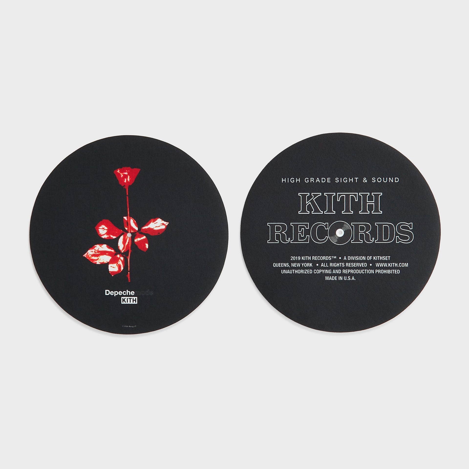 Kith Records for Depeche Mode Set of 2 Slip Mats - Multi