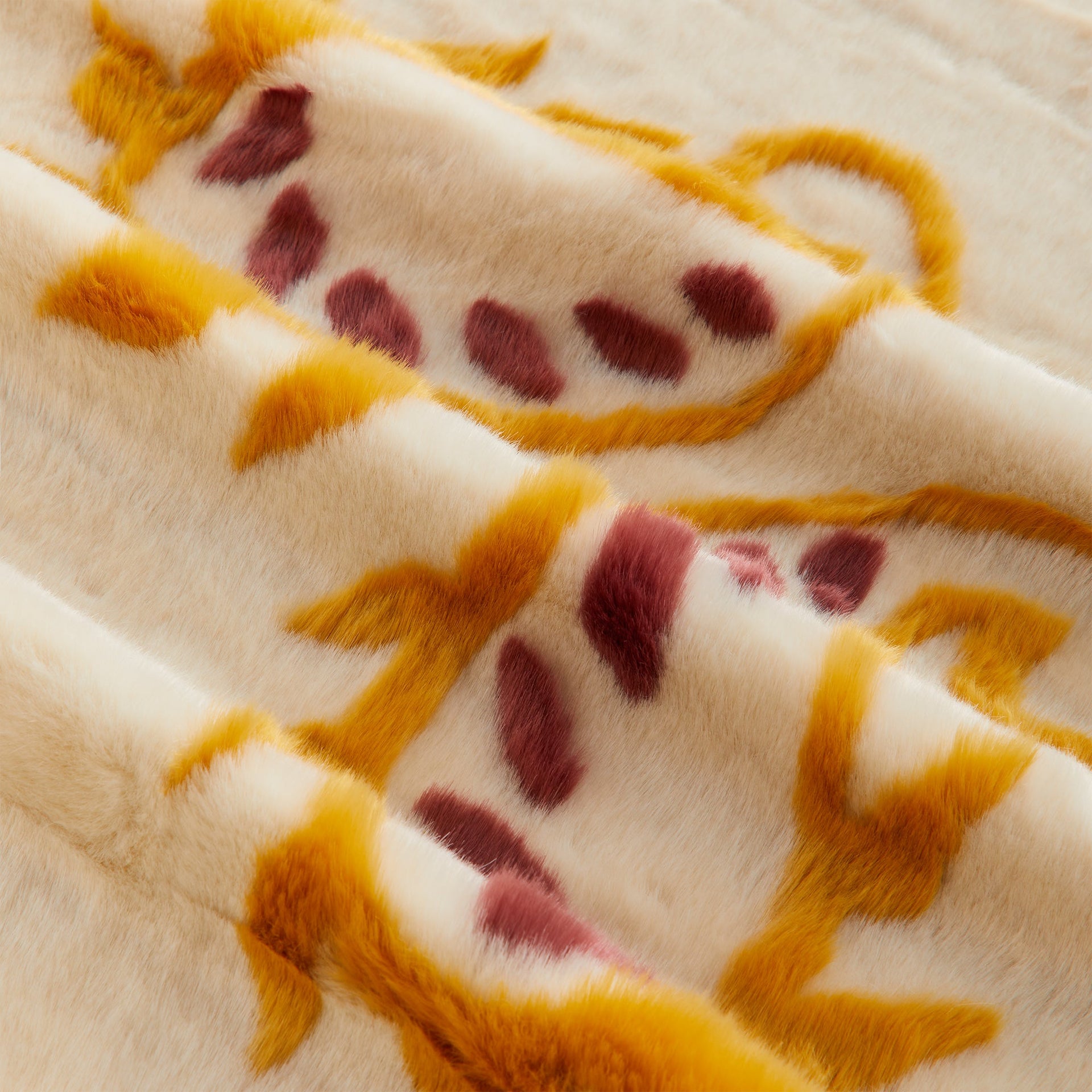 Kith Paisley Faux Fur Blanket - Sandrift