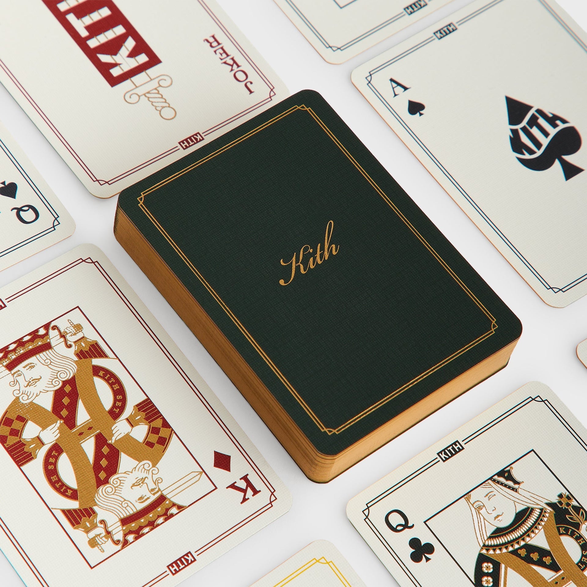 Kith Monogram Debossed Suede Poker Set - Stadium - PH