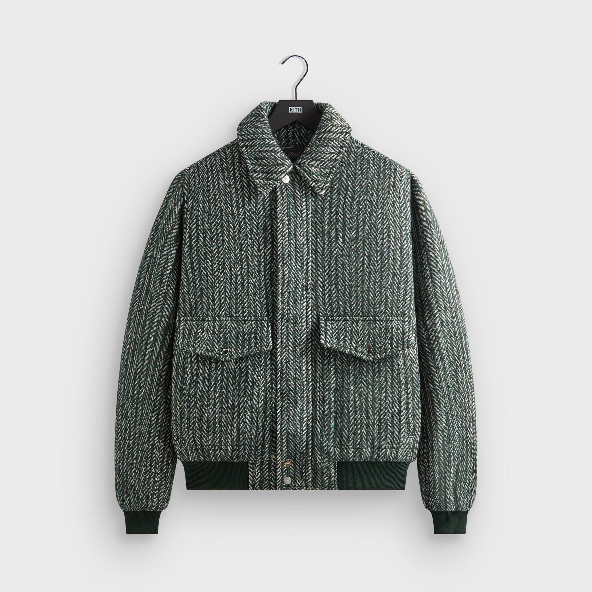 Kith Herringbone Hawthorne Flight Jacket - Stadium