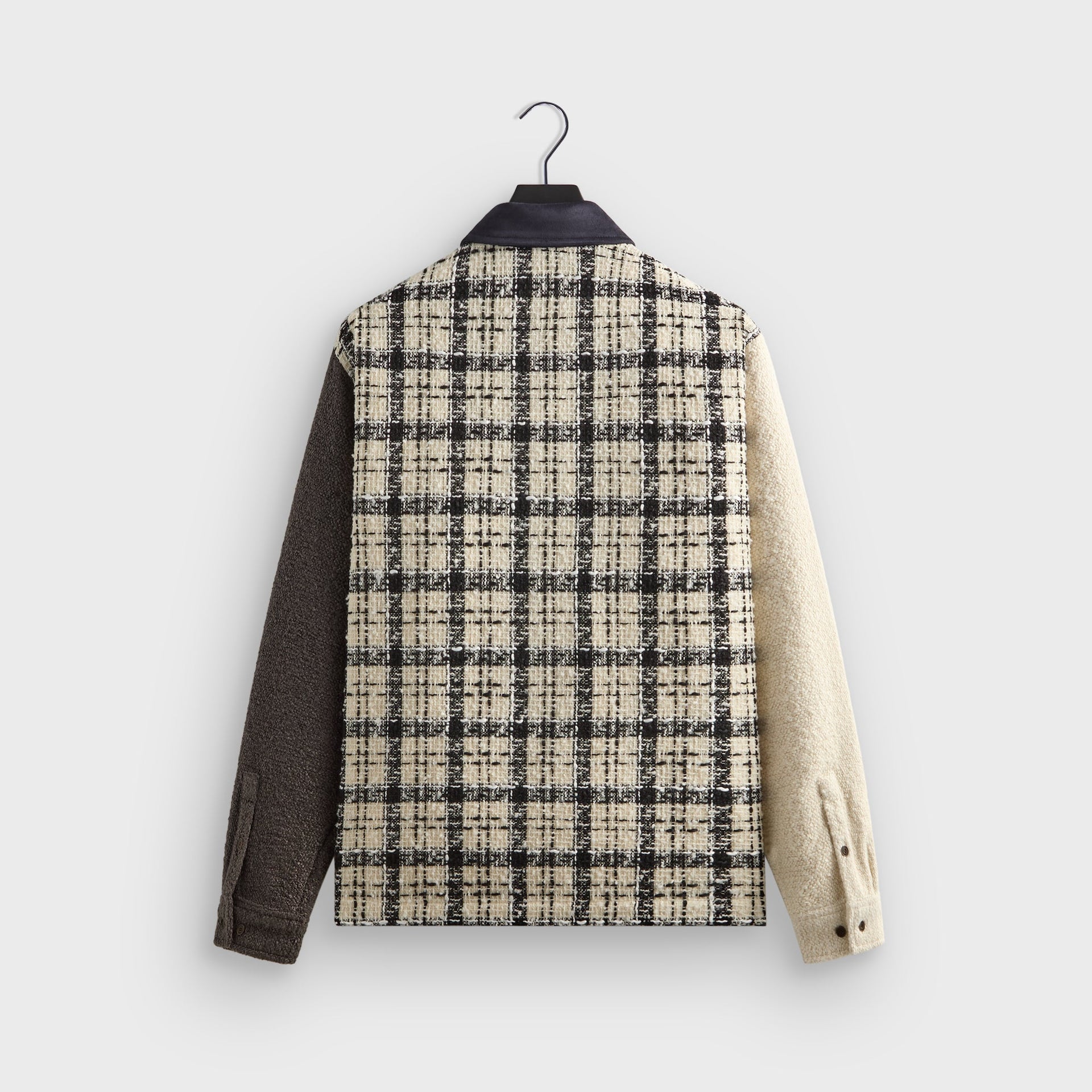Kith Mixed Tweed Boxy Collared Overshirt - Sandrift