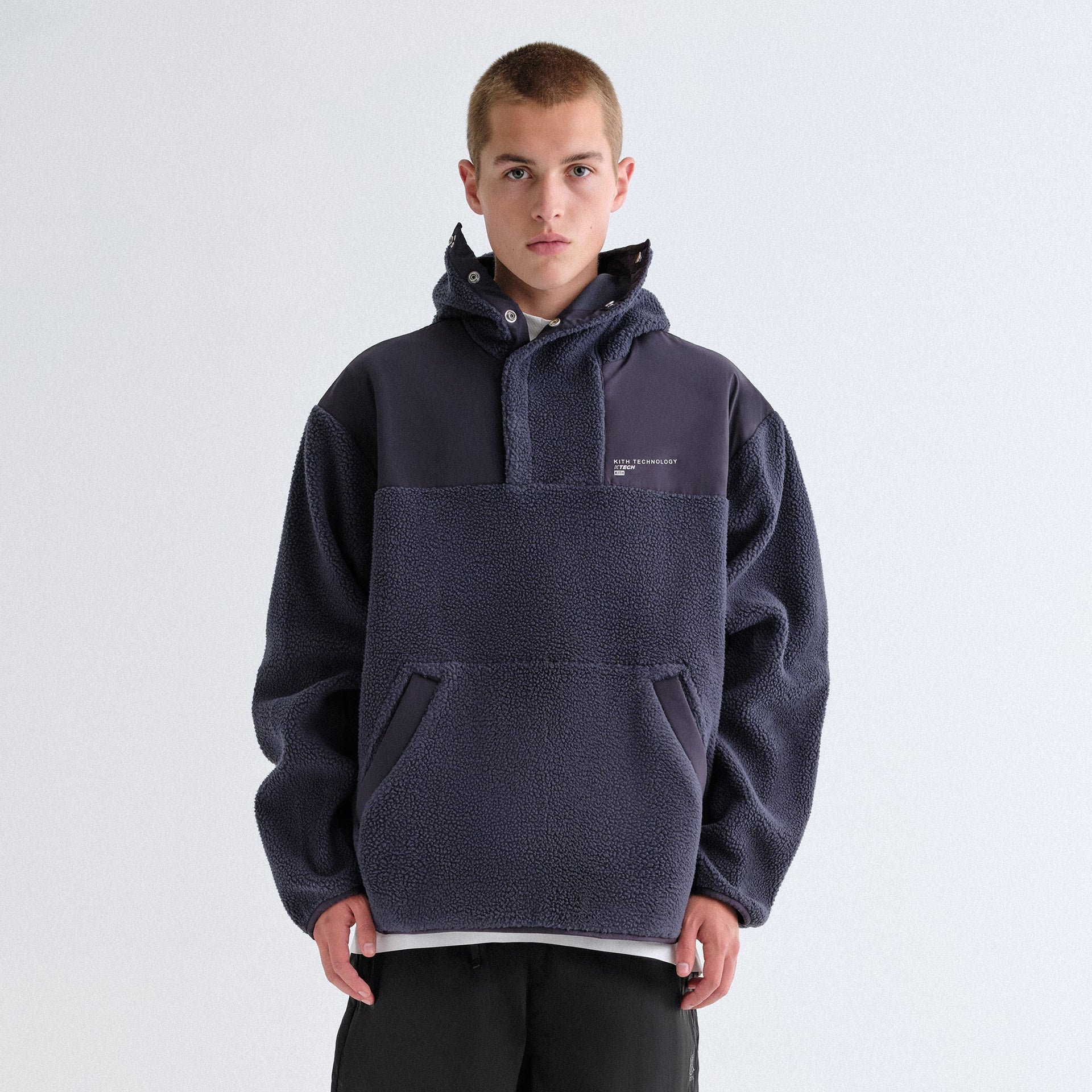 Kith Brockwell Sherpa Hoodie - Nocturnal