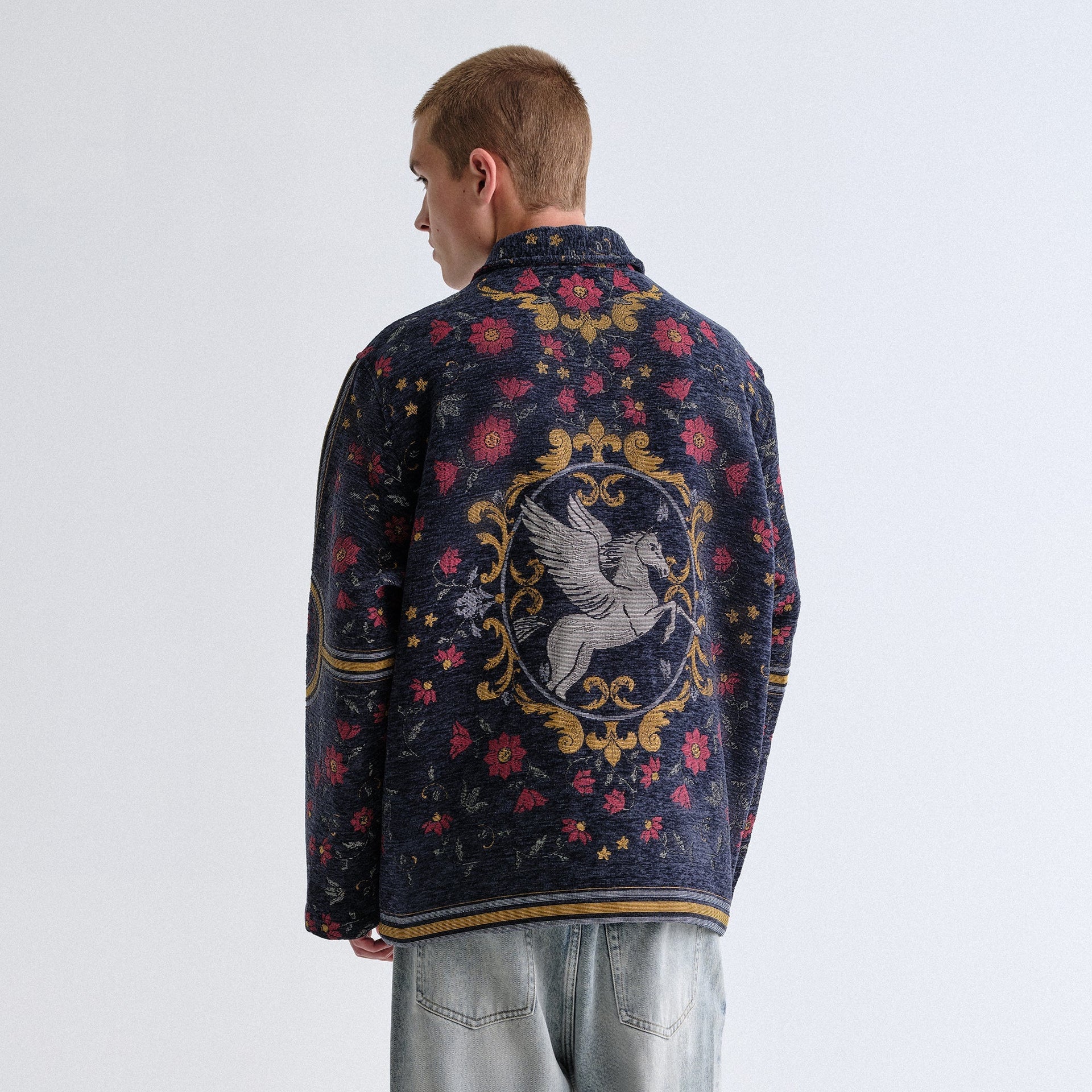 Kith Scarf Tapestry Coaches Jacket - Nocturnal