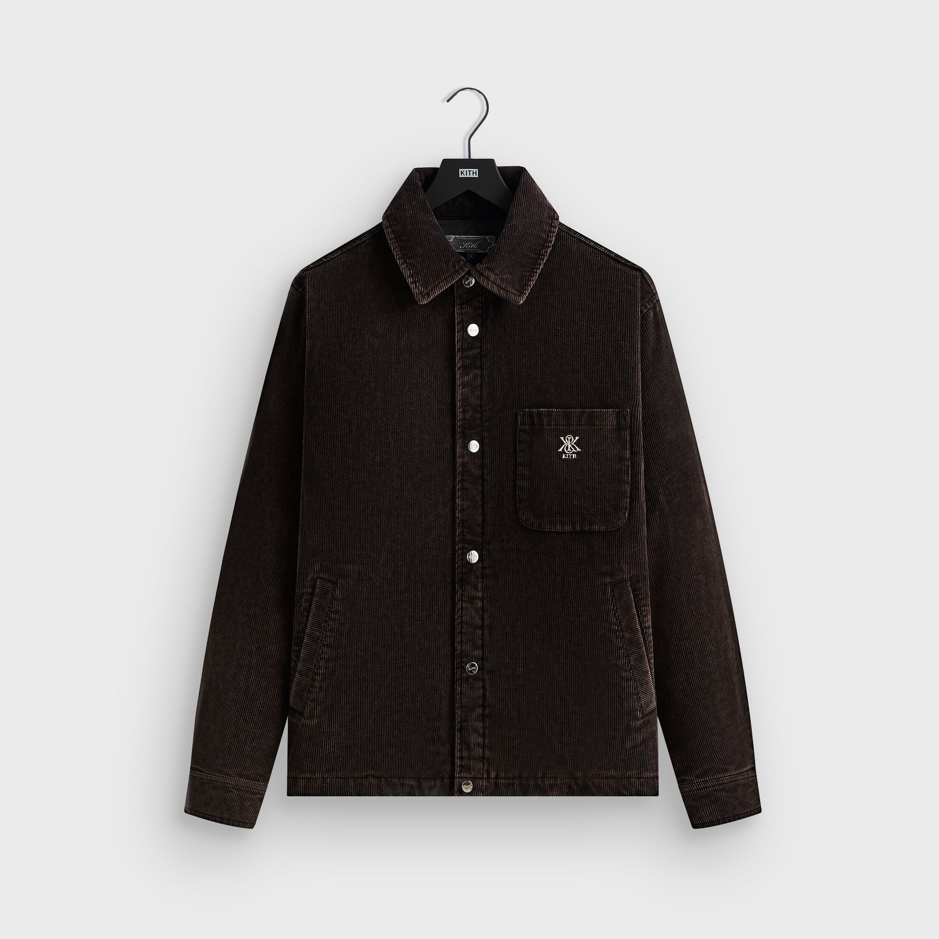 Kith Washed Corduroy Brixton Puffed Shirt Jacket - Ink