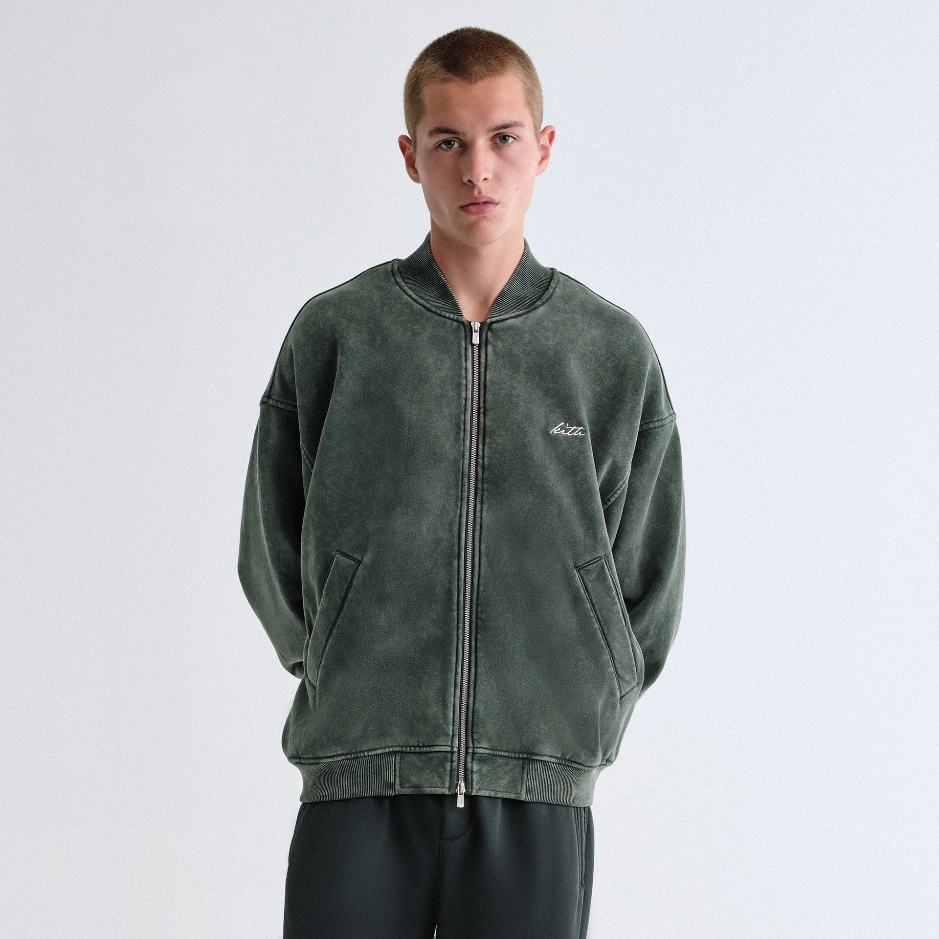Kith Antique Wash Avery Bomber Jacket - Stadium
