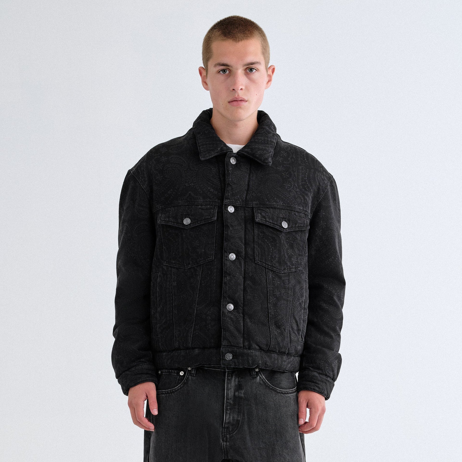 Kith Puffed Jase Denim Jacket - Black