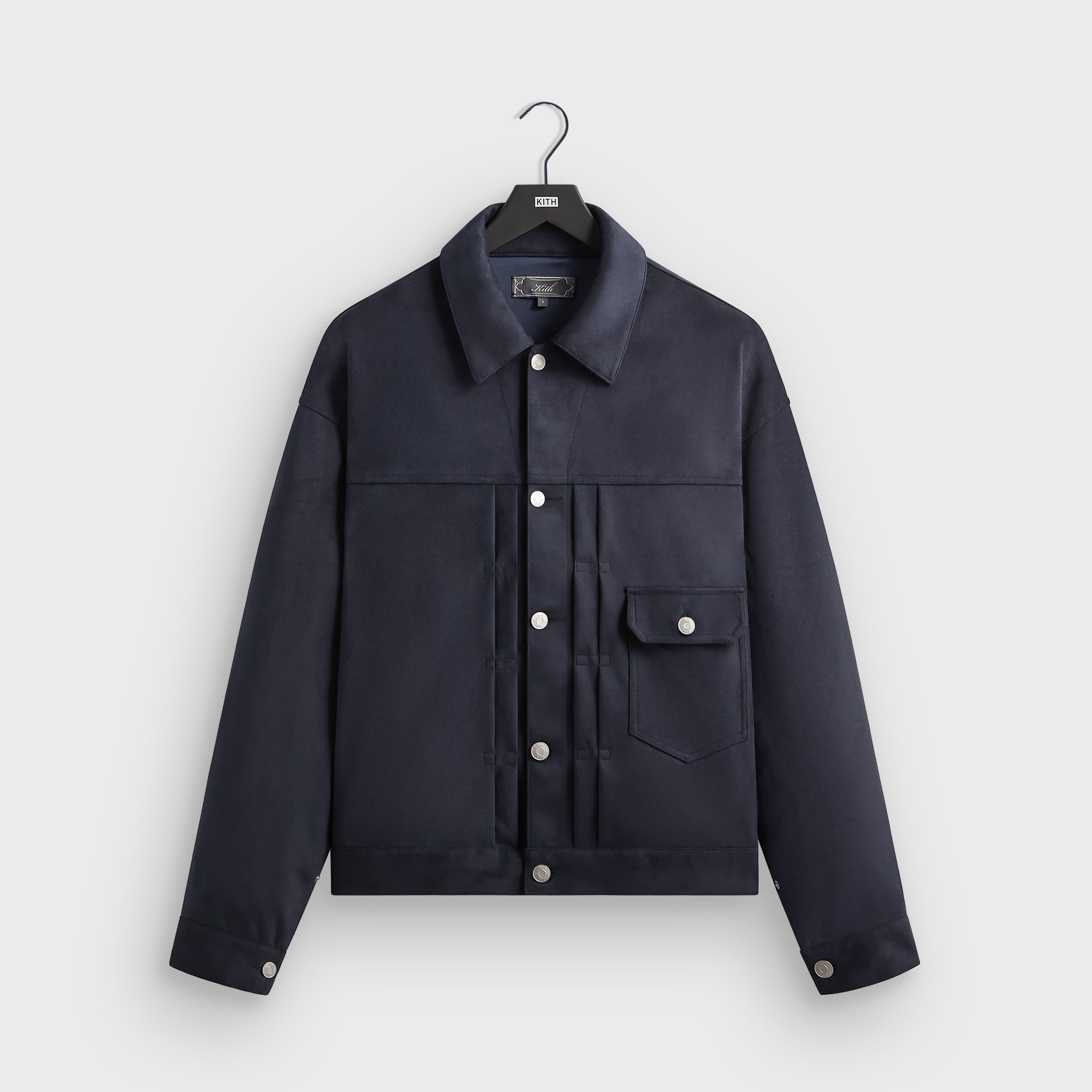 Kith Alonzo Microsuede Jacket - Nocturnal – Kith UK