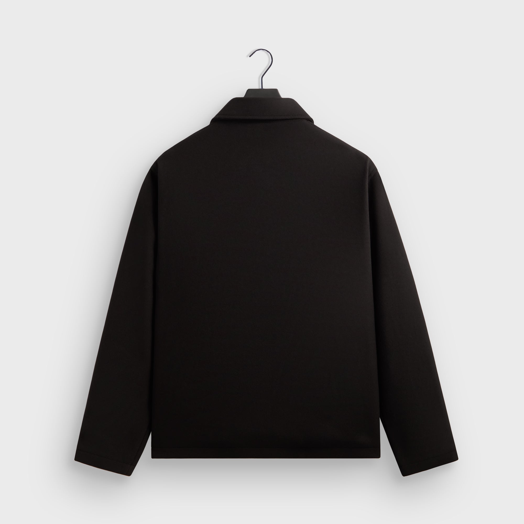 Kith Felted Jersey Lane Coaches Jacket - Black – Kith UK