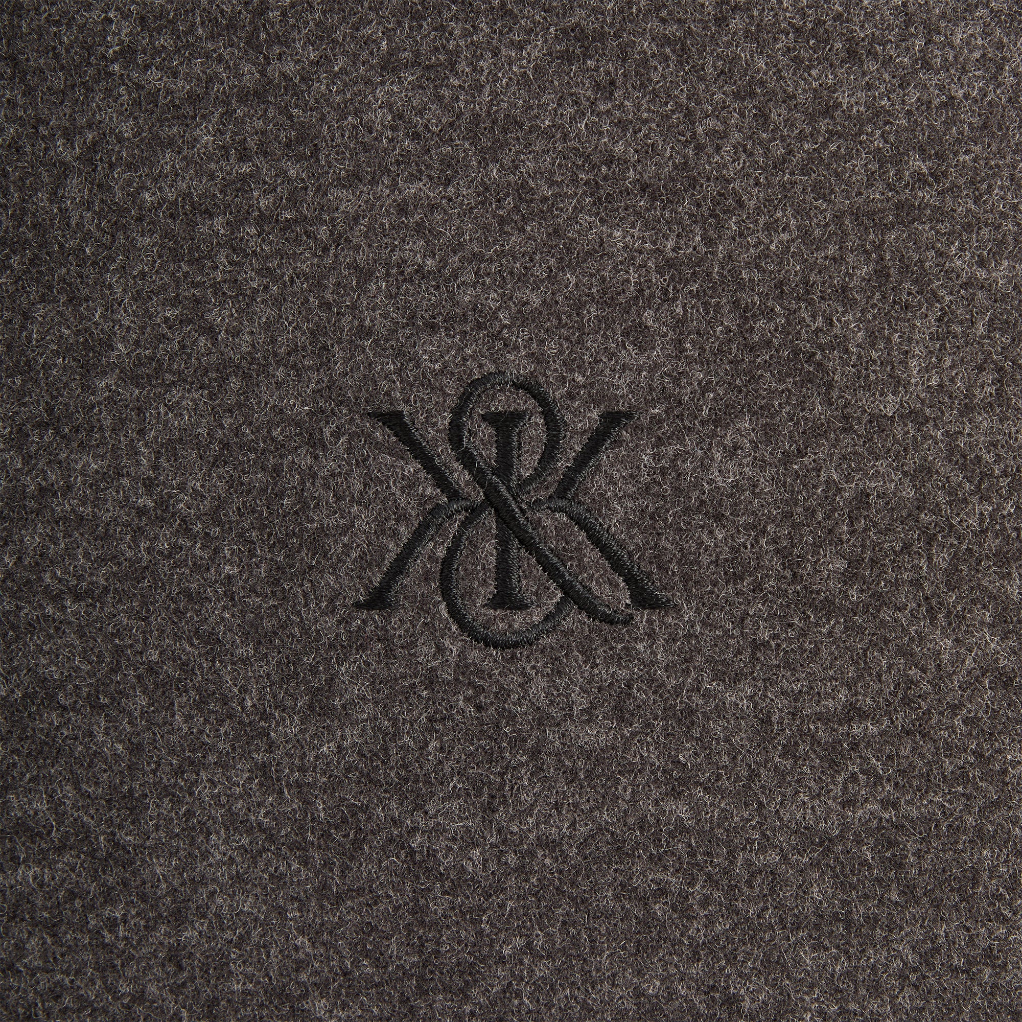 Kith Felted Jersey Lane Coaches Jacket - Heather Charcoal – Kith UK
