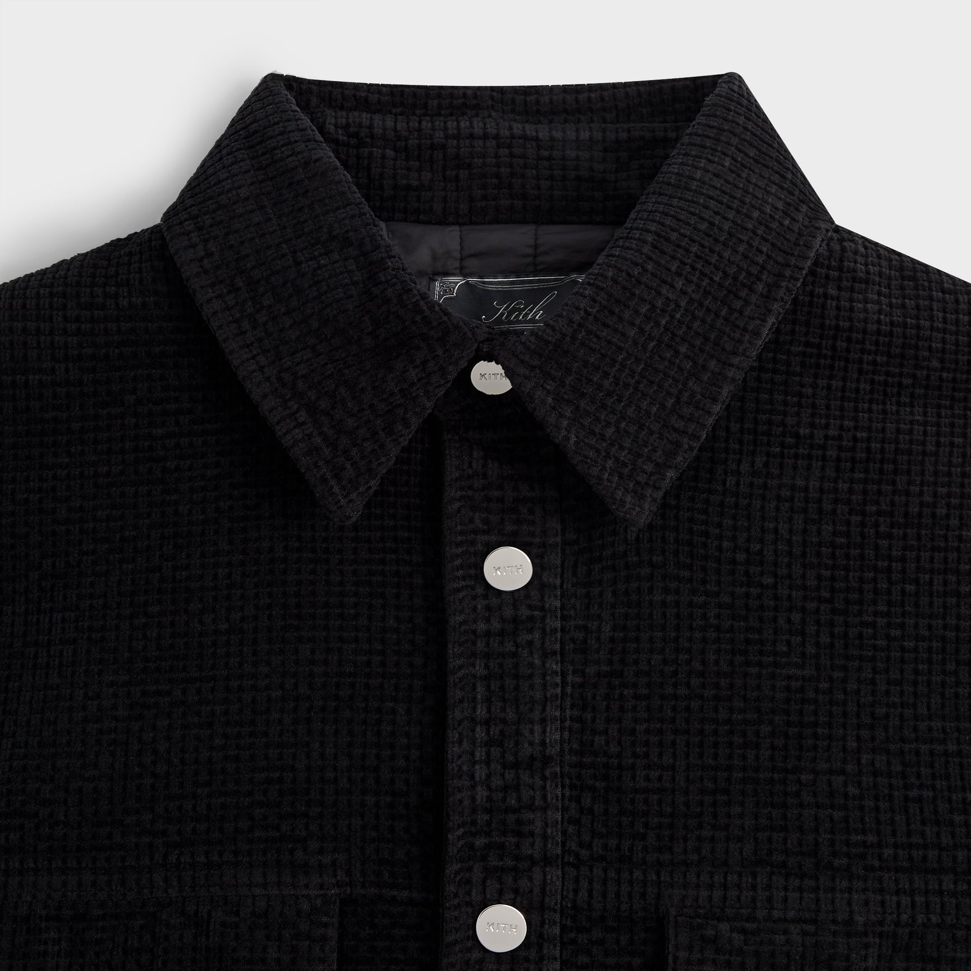 Kith Chenille Ripstop Ace Shirt Jacket - Black